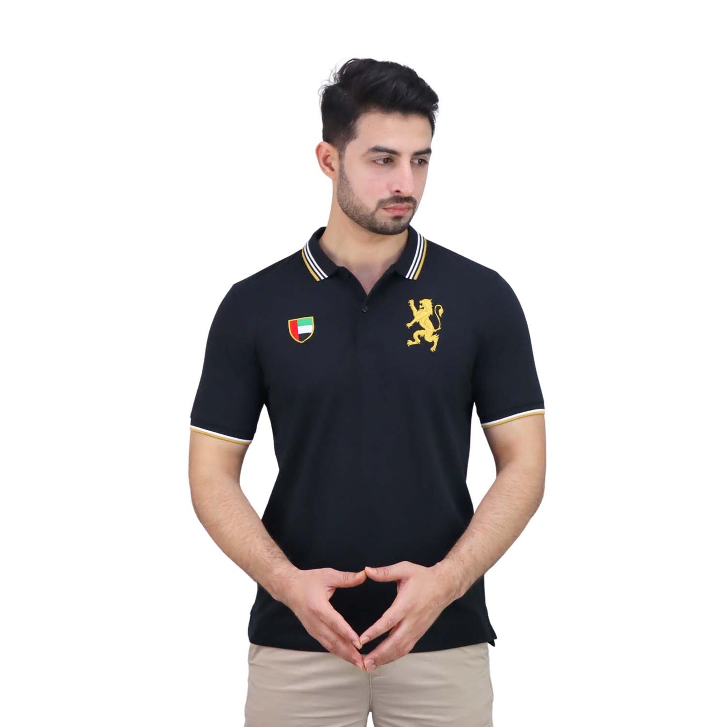 Giordano Men's Uae National Day Polo-Black