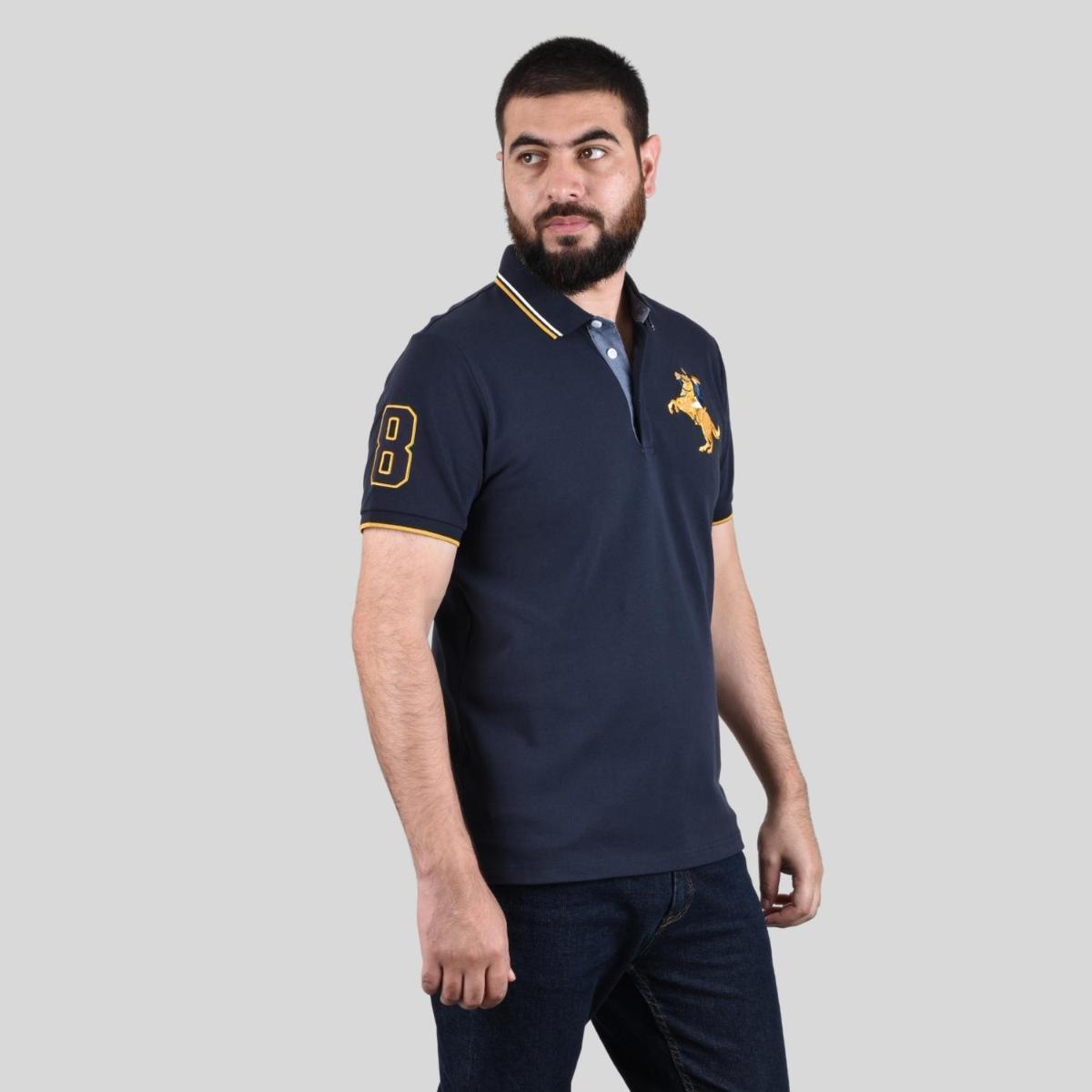قميص بولو نابليون ثلاثي الأبعاد للرجال