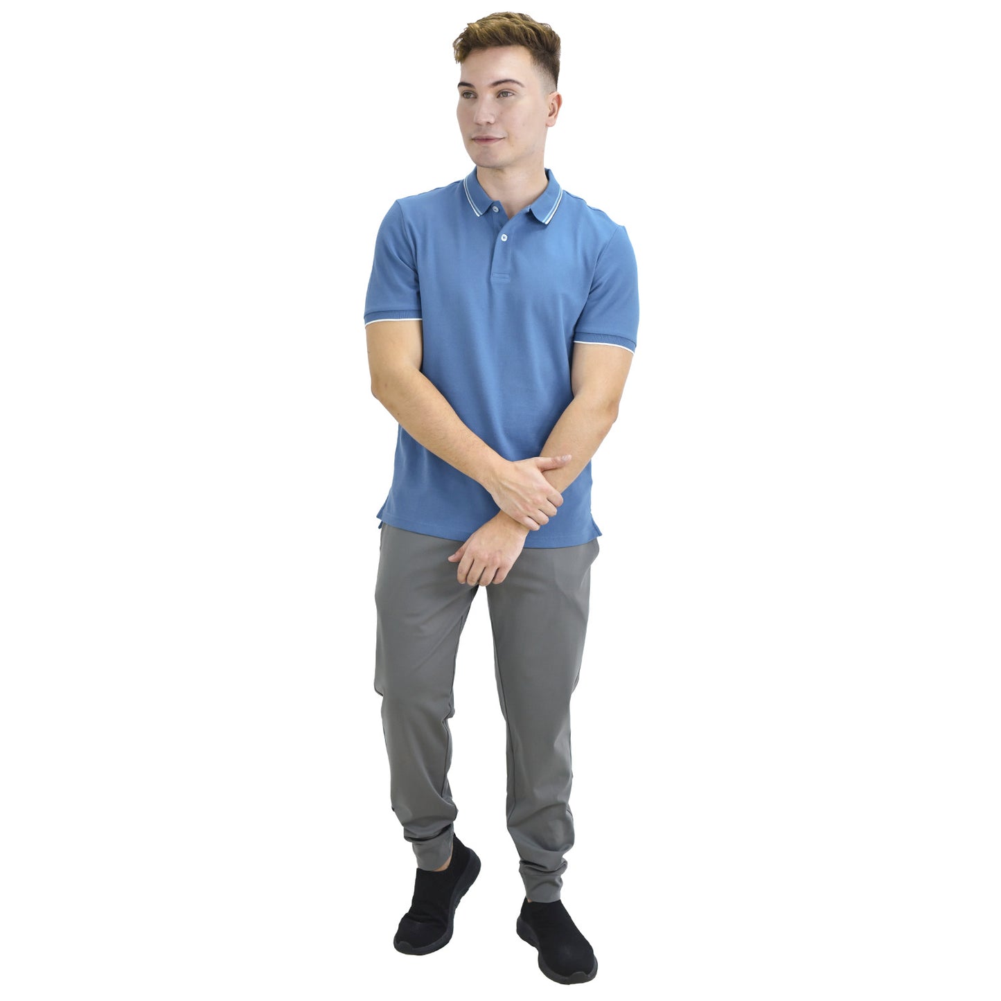 Men's Cotton Lycra Pique Slim Fit Polo