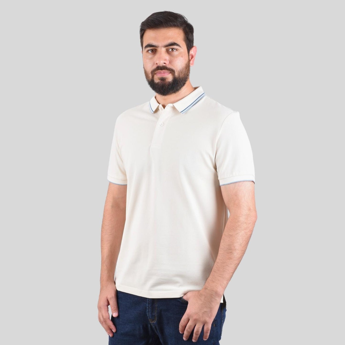 Men's Cotton Lycra Pique Slim Fit Polo