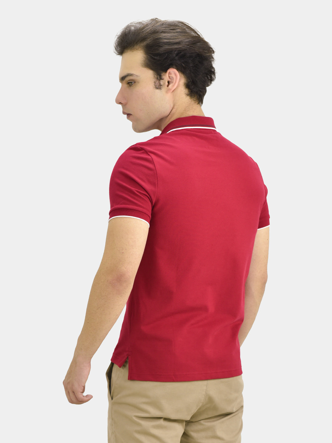 Men's Cotton Lycra Pique Slim Fit Polo
