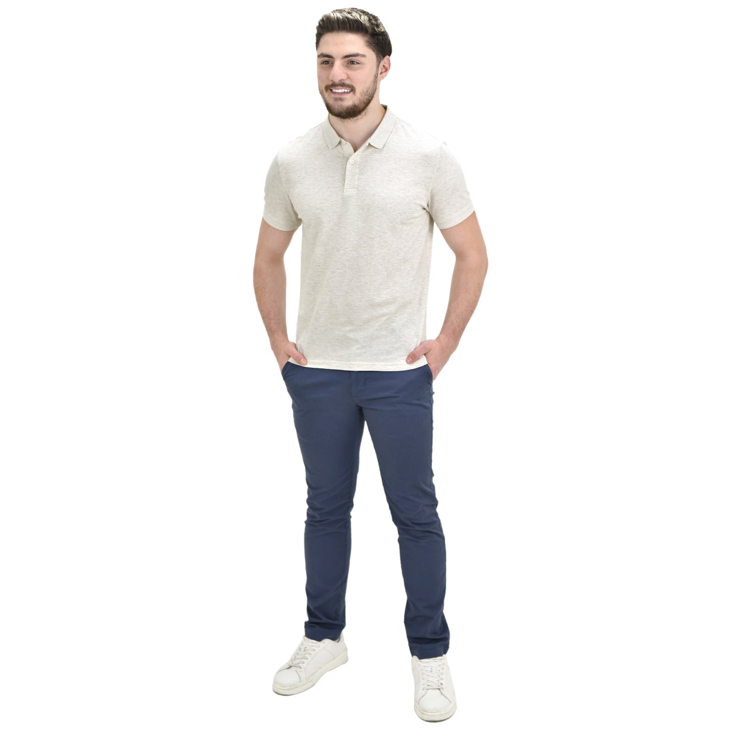 Men's Cotton Lycra Pique Slim Fit Polo