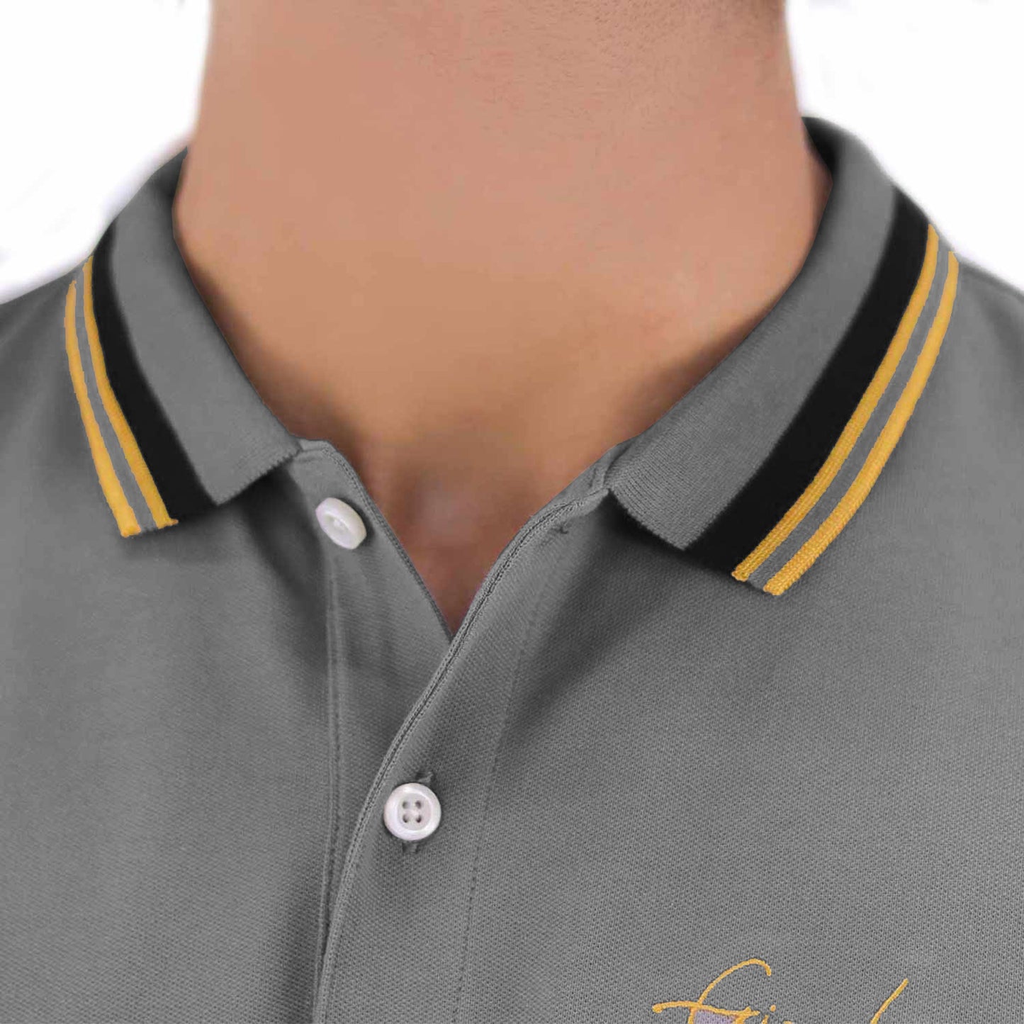 Men's Slim Fit Cotton Polo Shirt With Sailboat Embroidery