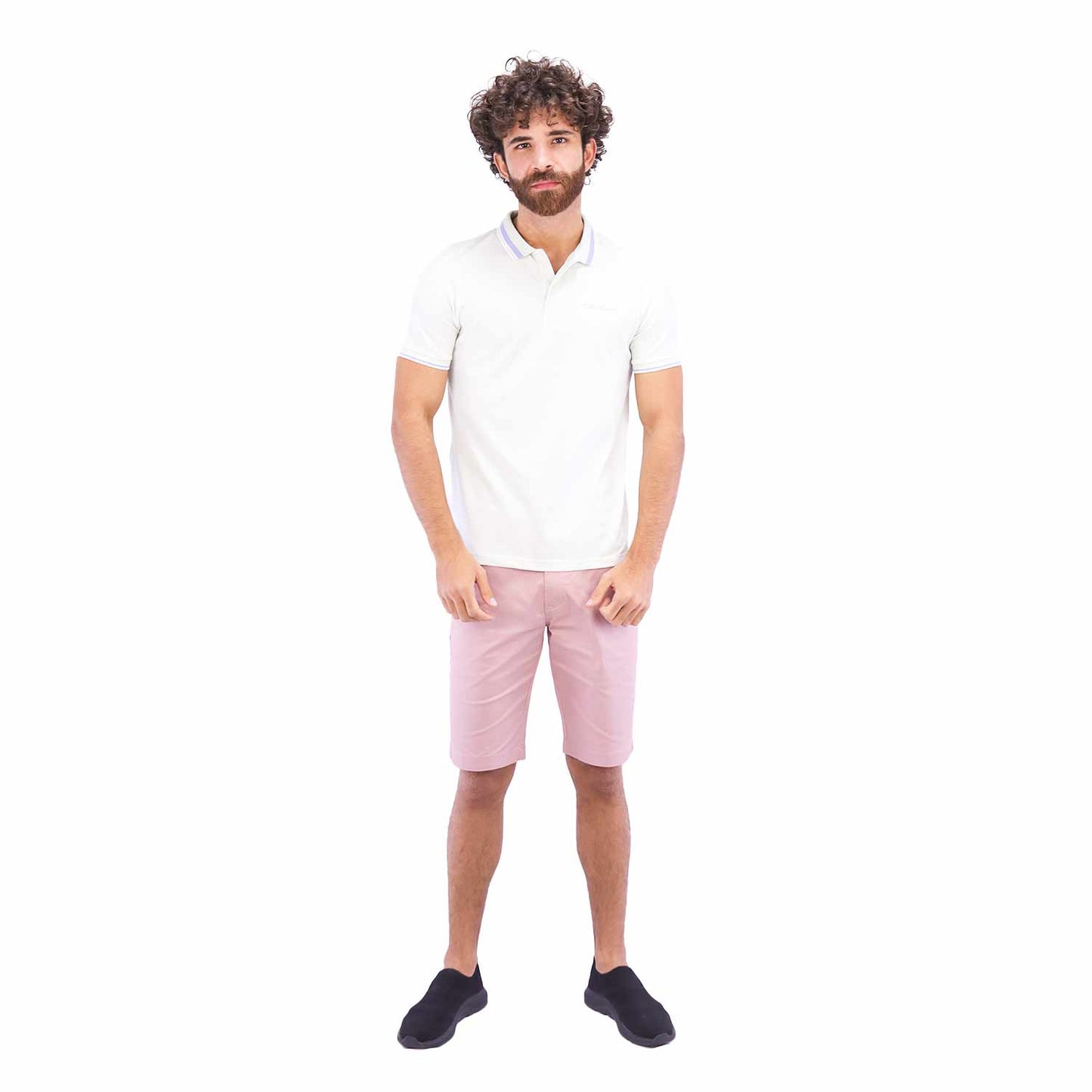 Men's Slim Fit Cotton Polo Shirt With Sailboat Embroidery