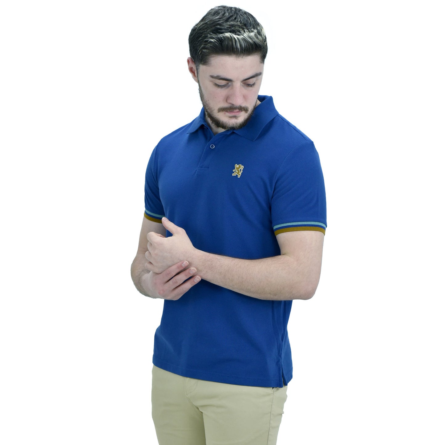 Giordano Men's Performance Polo-Blue