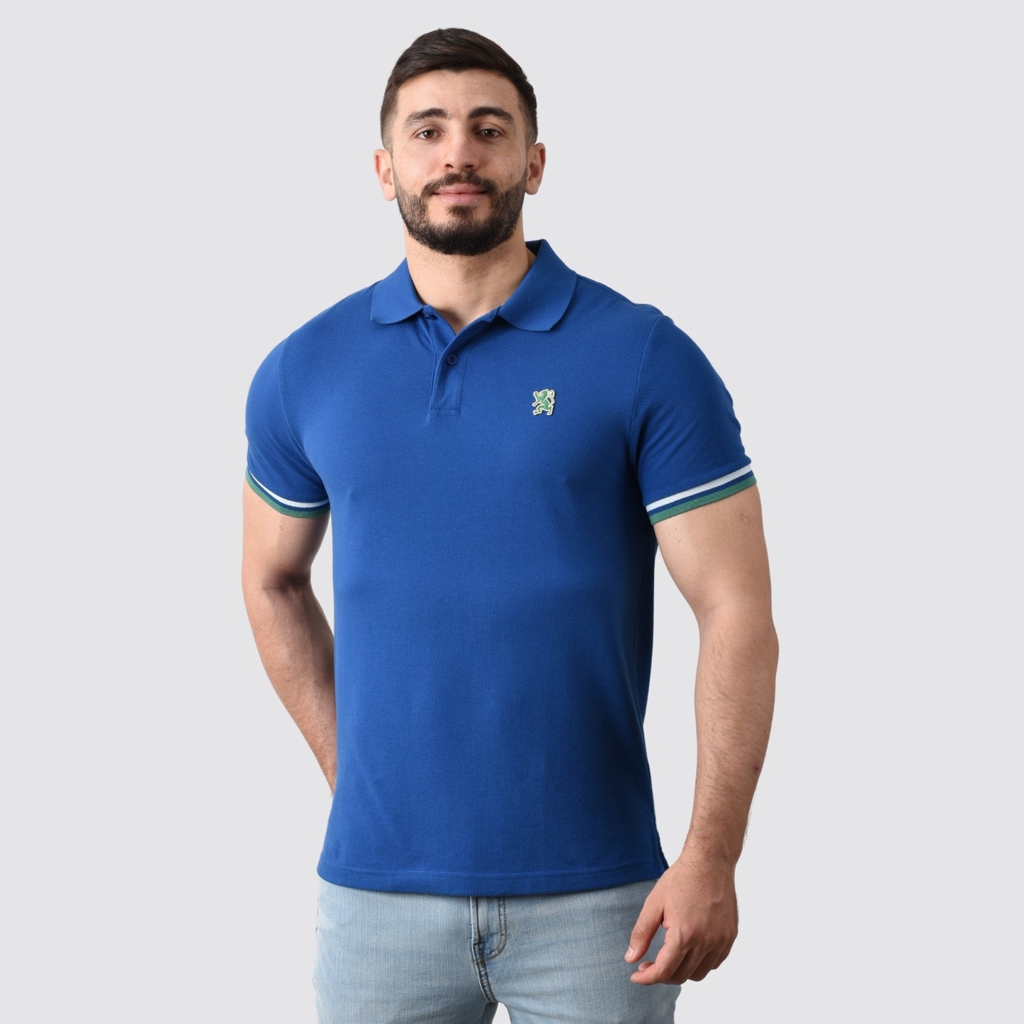 Giordano Men's Performance Polo-Blue