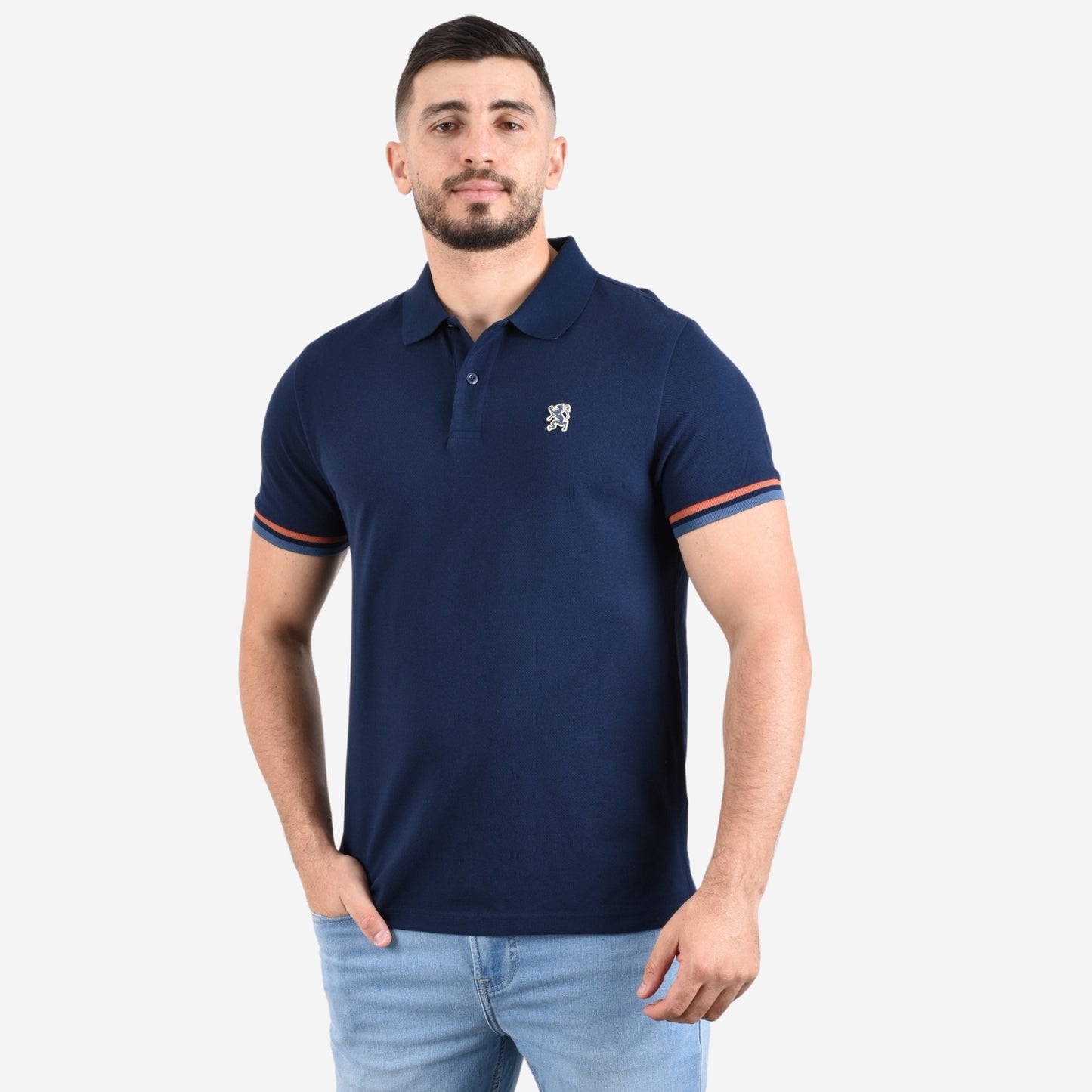 Giordano Men's Performance Polo-Blue
