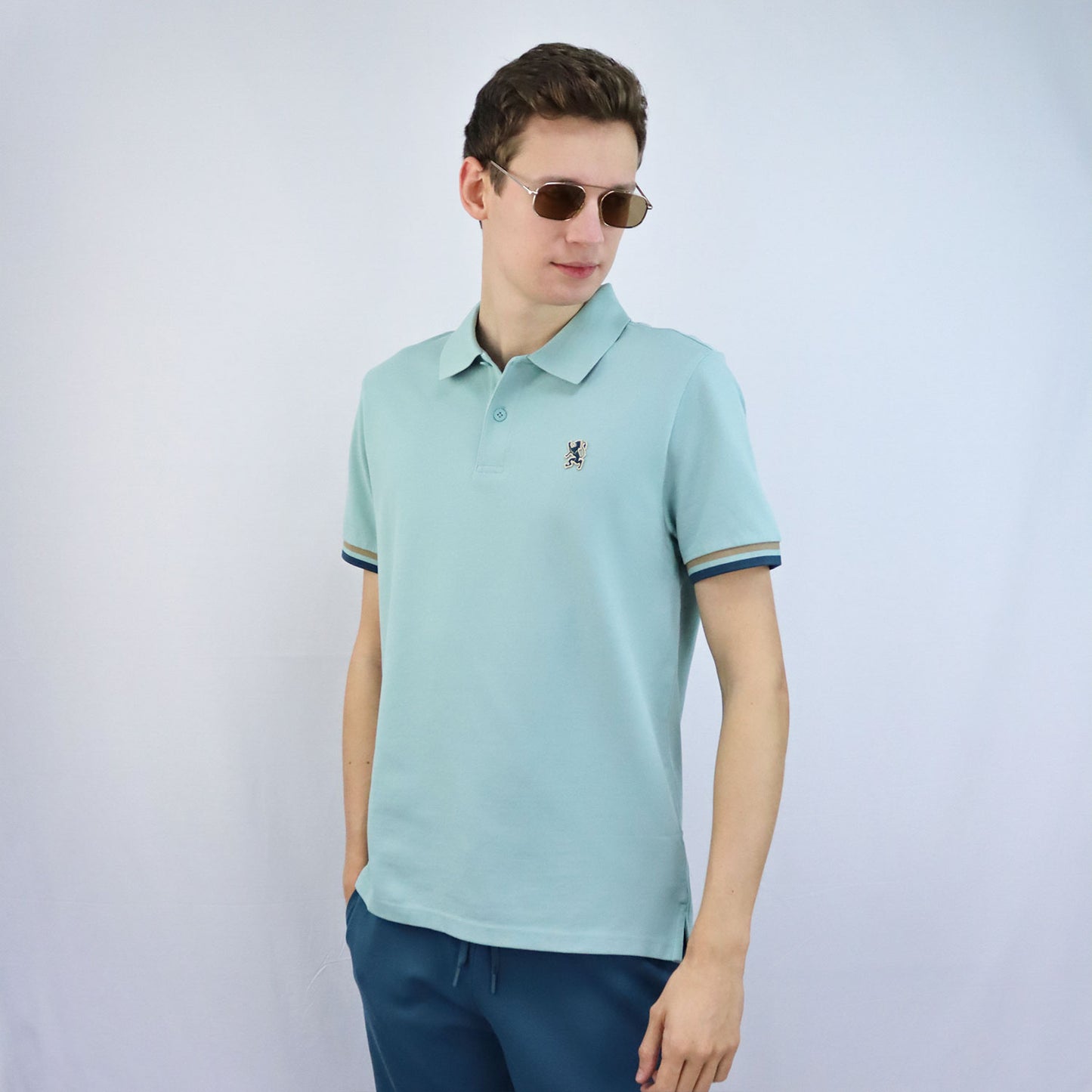 Giordano Men's Performance Polo-Blue