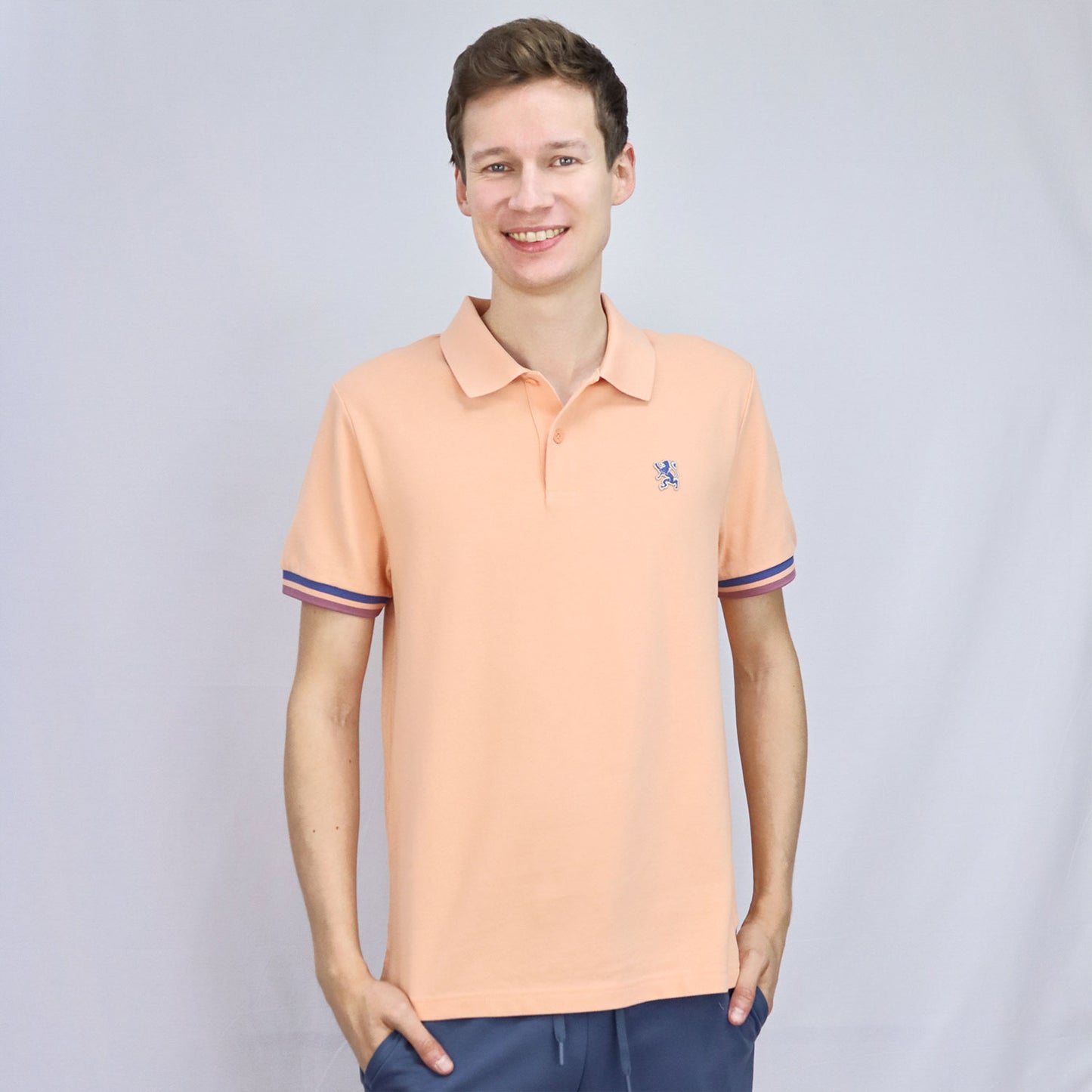Giordano Men's Performance Polo-Orange