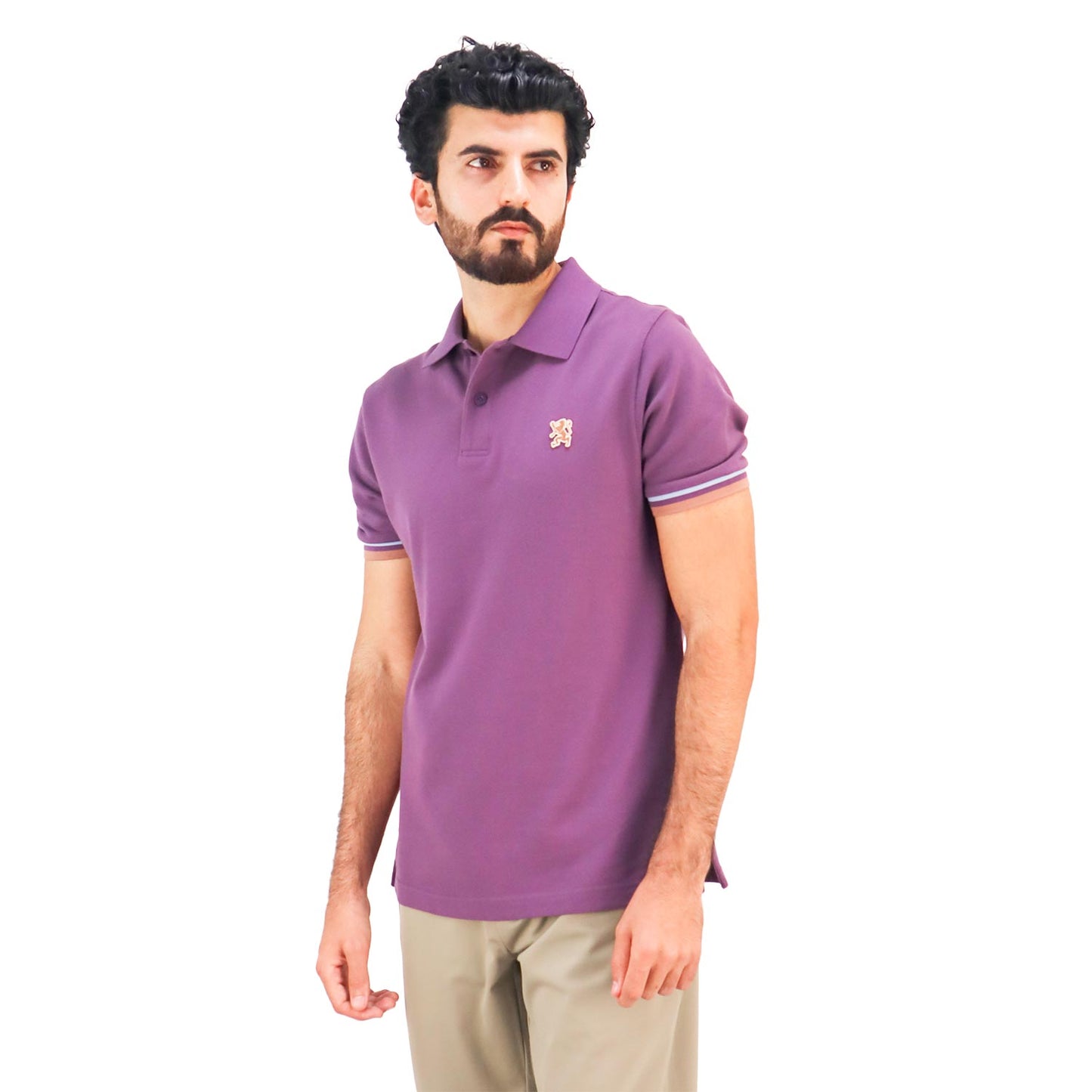 Giordano Men's Performance Polo-Purple