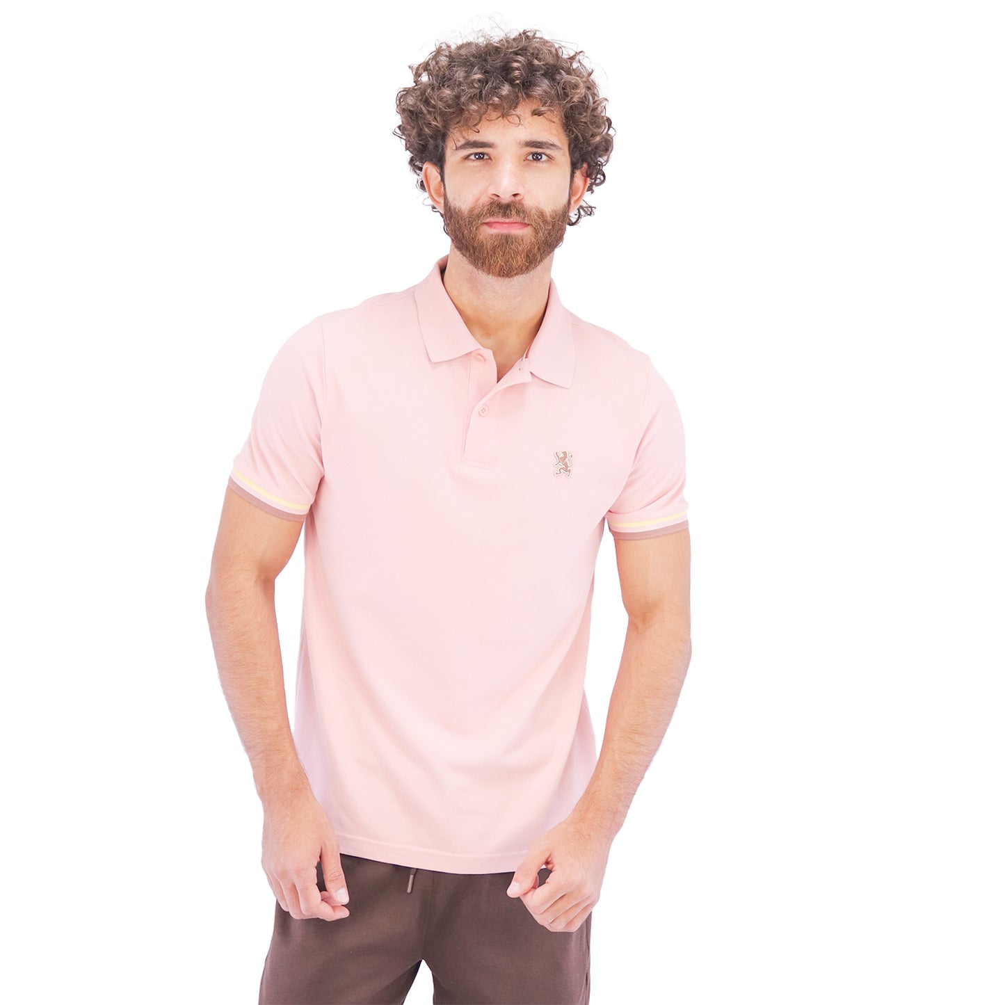 Giordano Men's Performance Polo-Pink