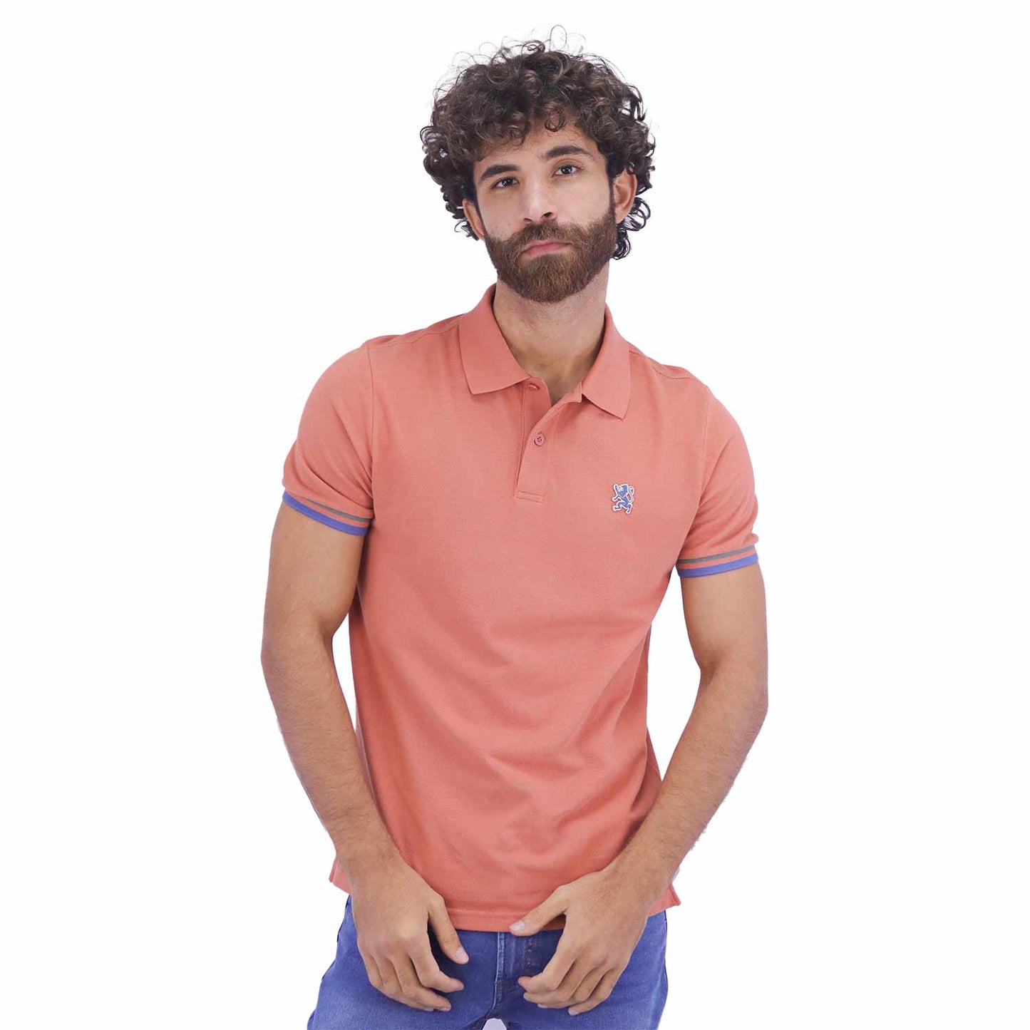 Giordano Men's Performance Polo-Orange
