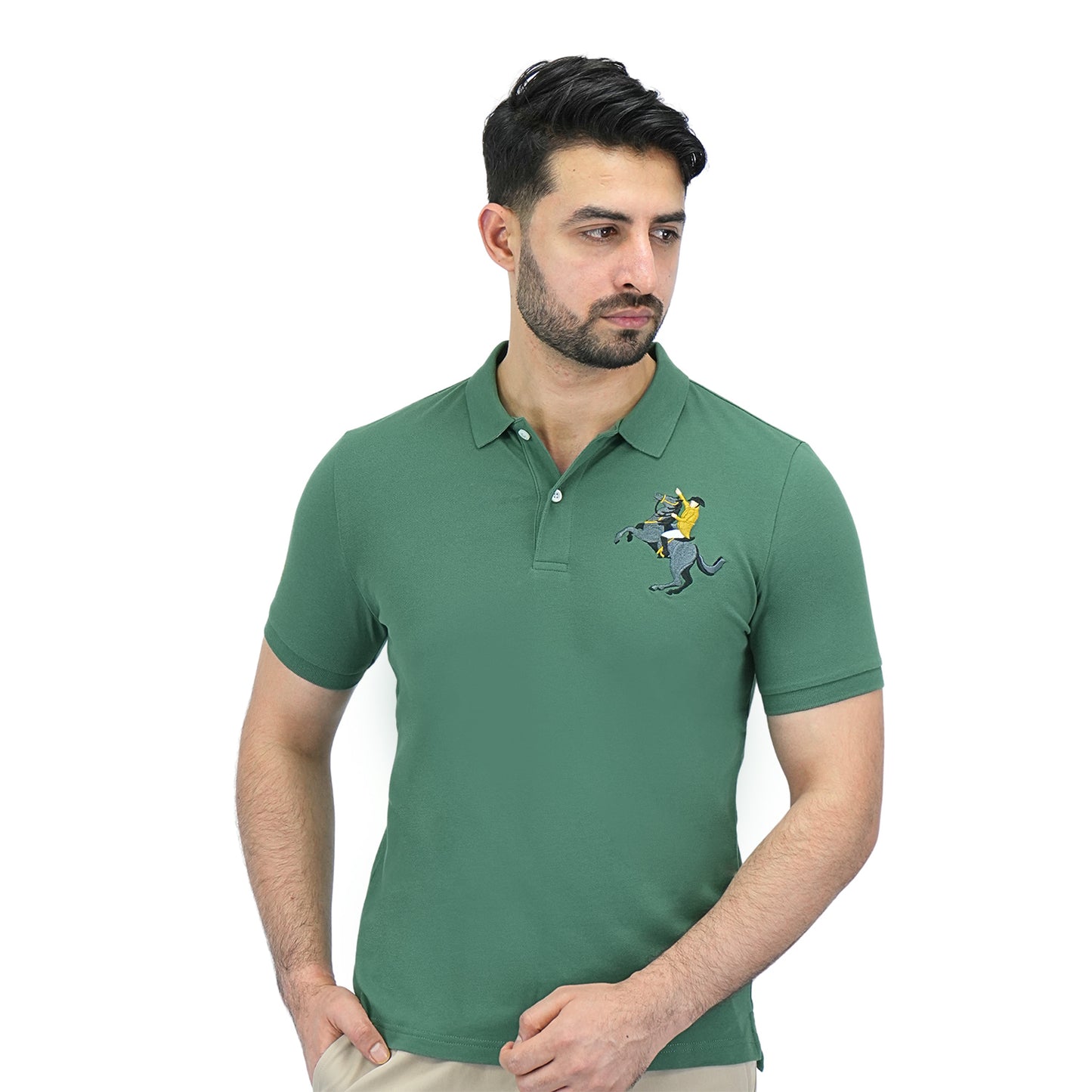 Giordano Men's Napoleon Polo-Green