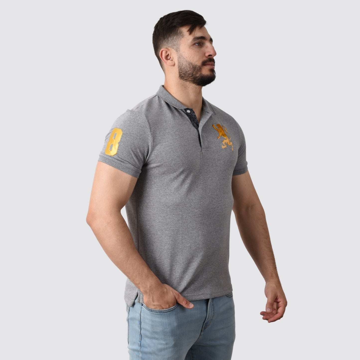 Men's 3D Lion Polo