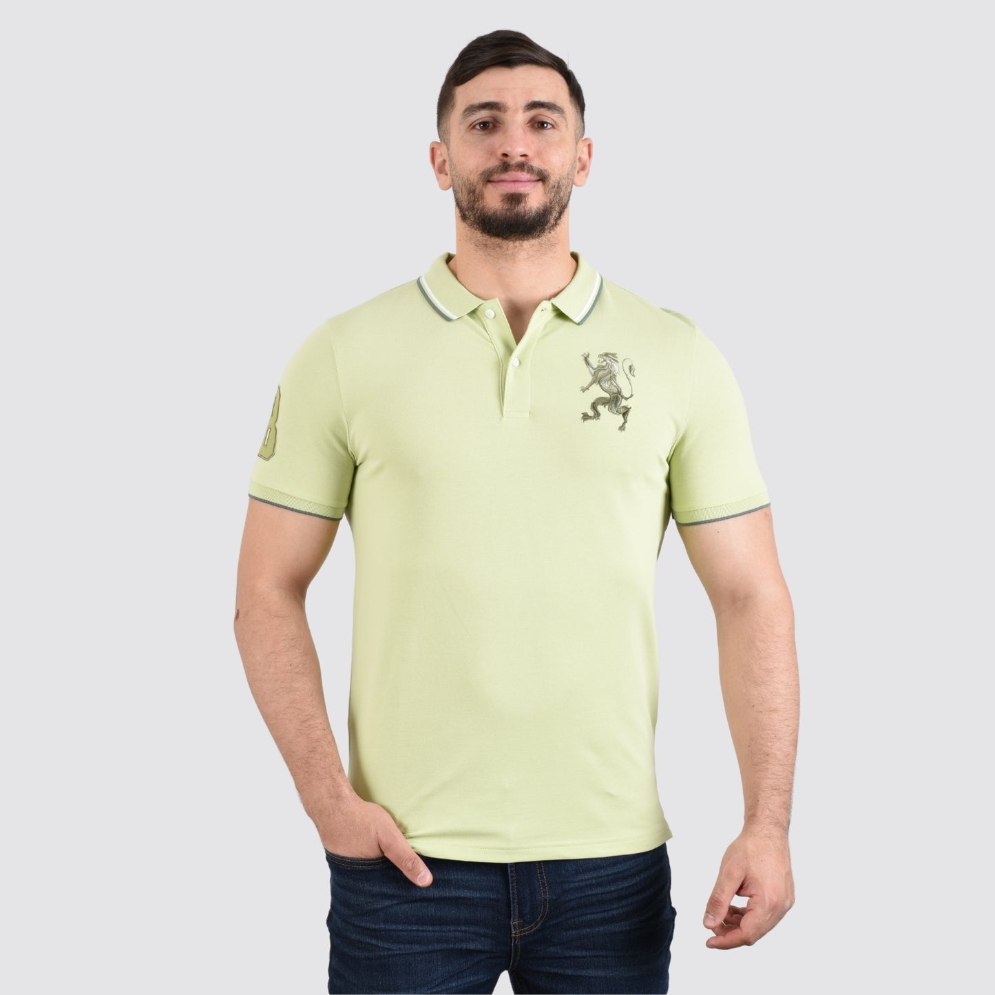 Men's 3D Lion Polo