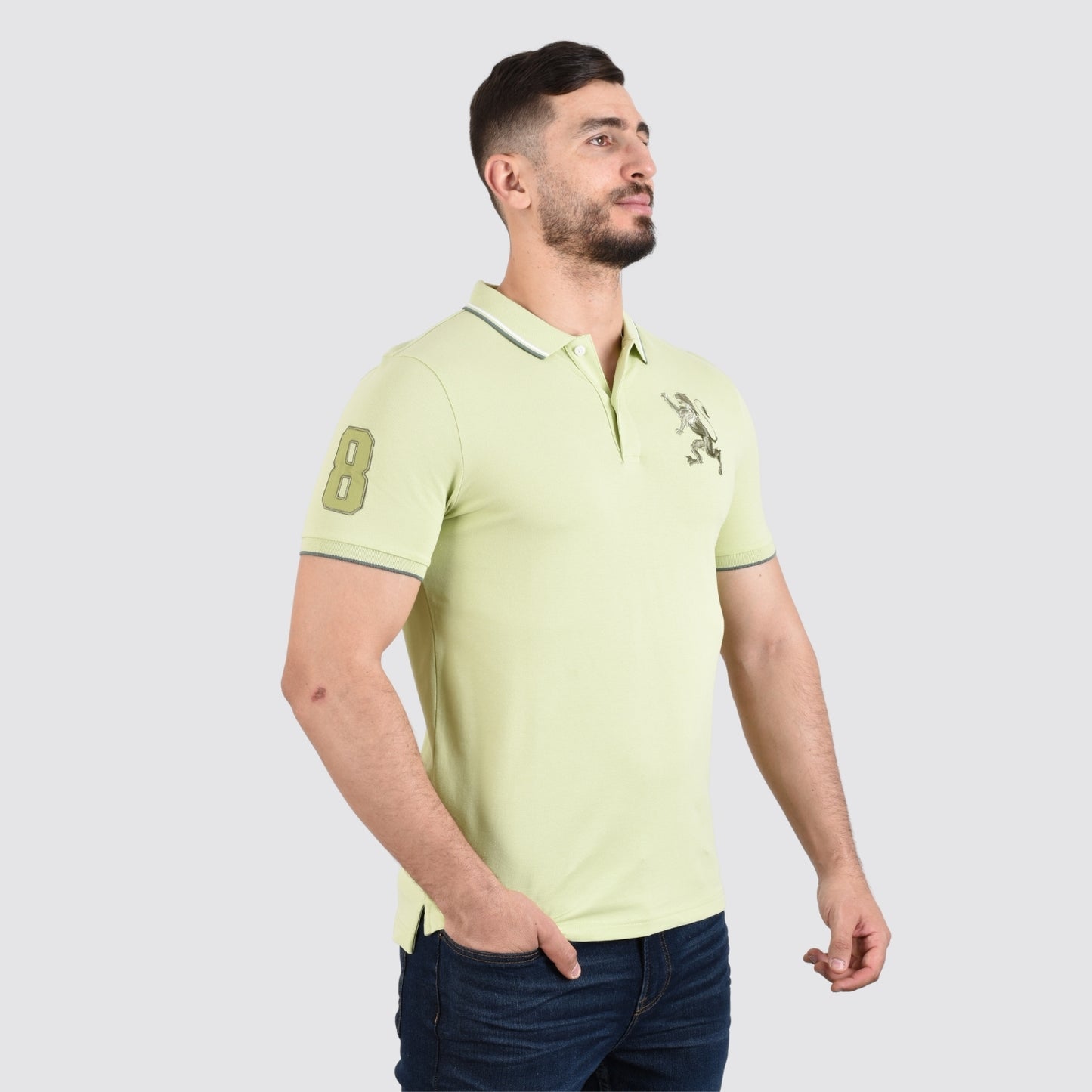 Men's 3D Lion Polo