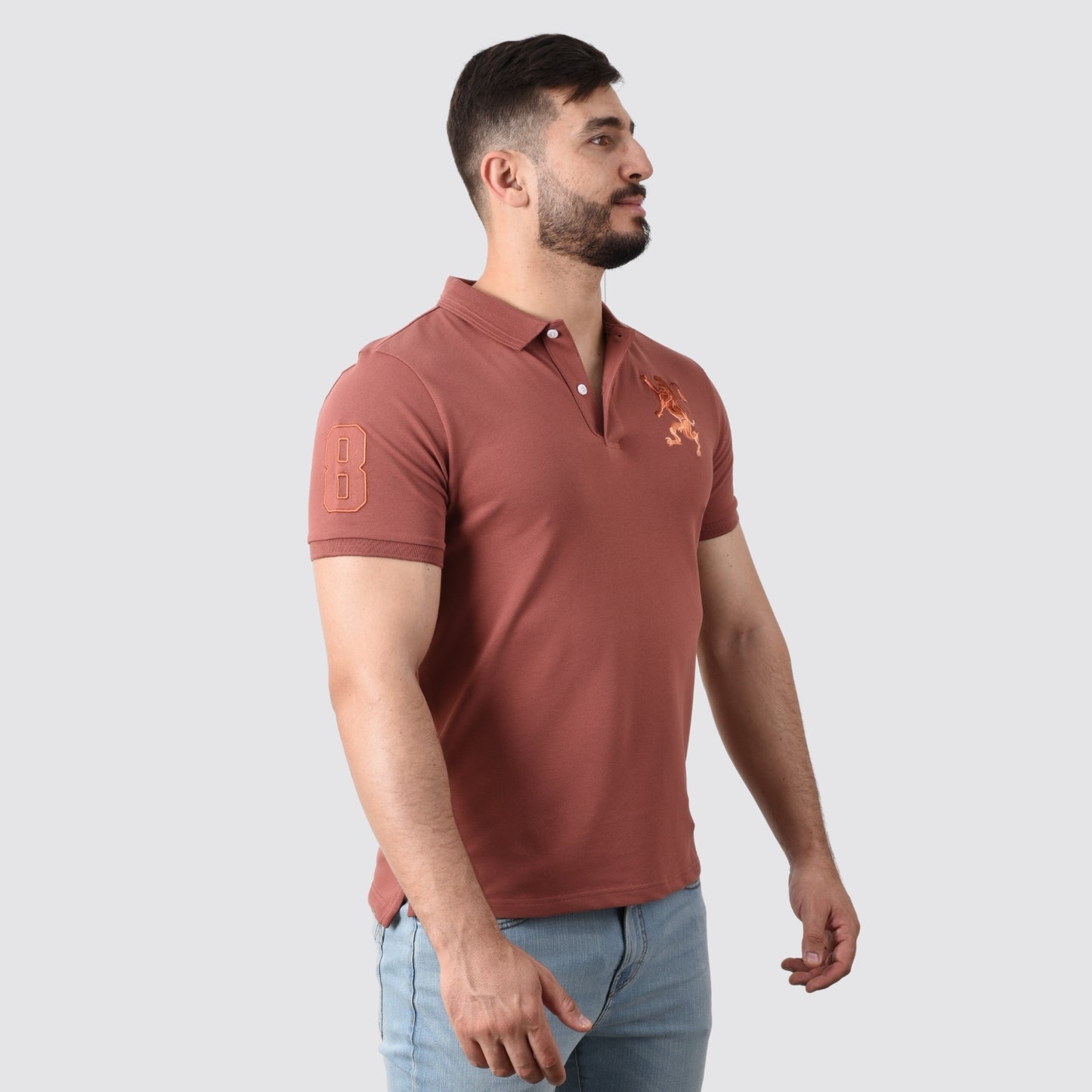 Men's 3D Lion Polo