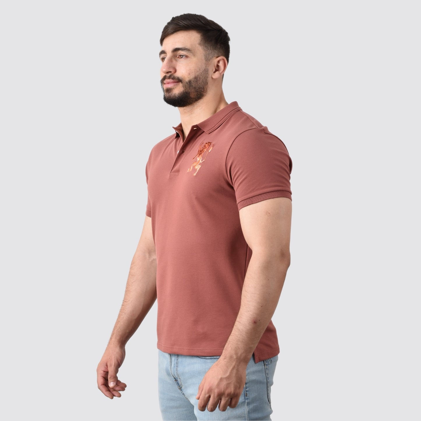 Men's 3D Lion Polo