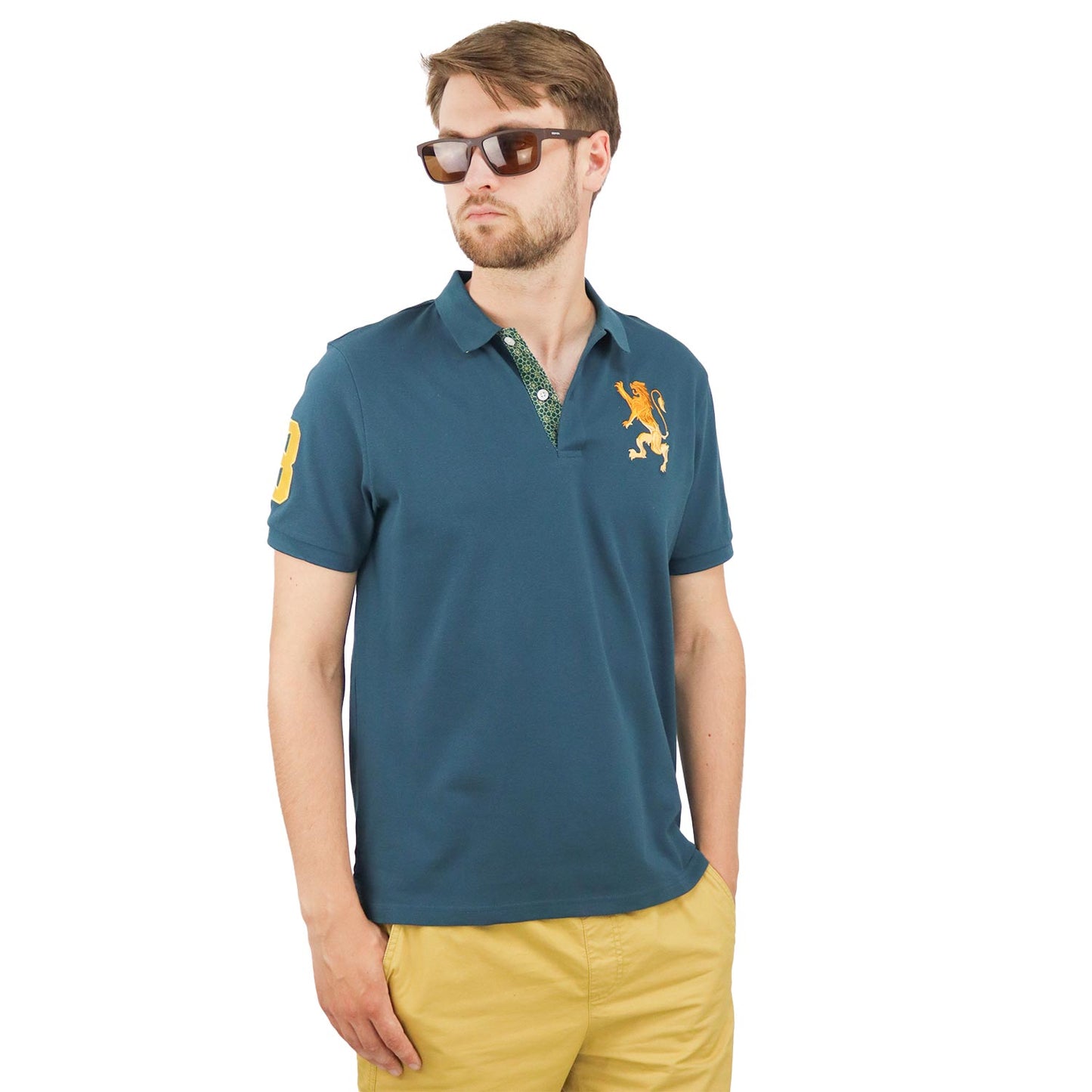 Men's 3D Lion Polo
