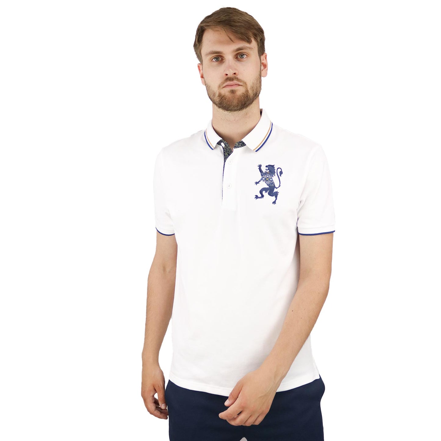 Men's 3D Lion Polo
