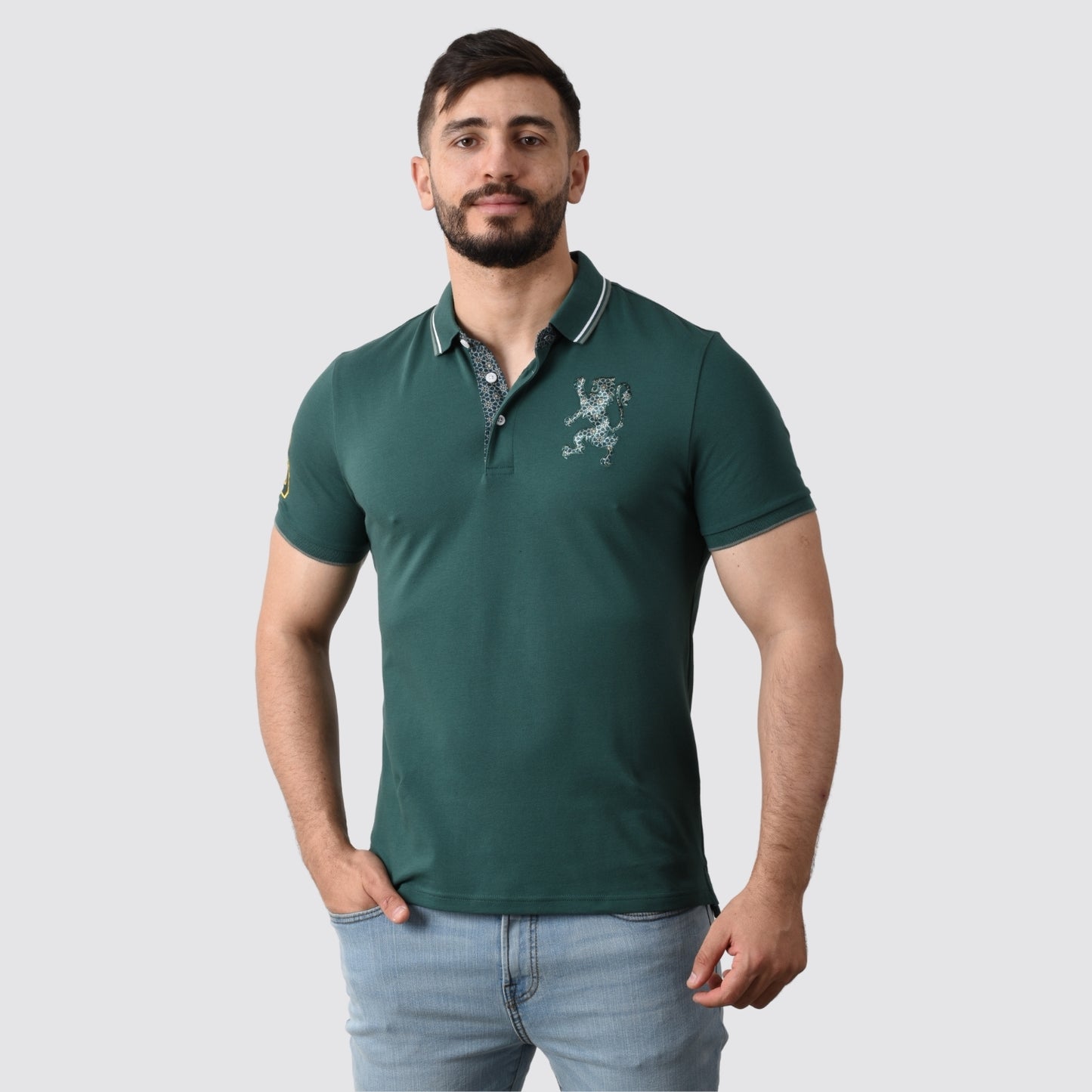 Men's 3D Lion Polo