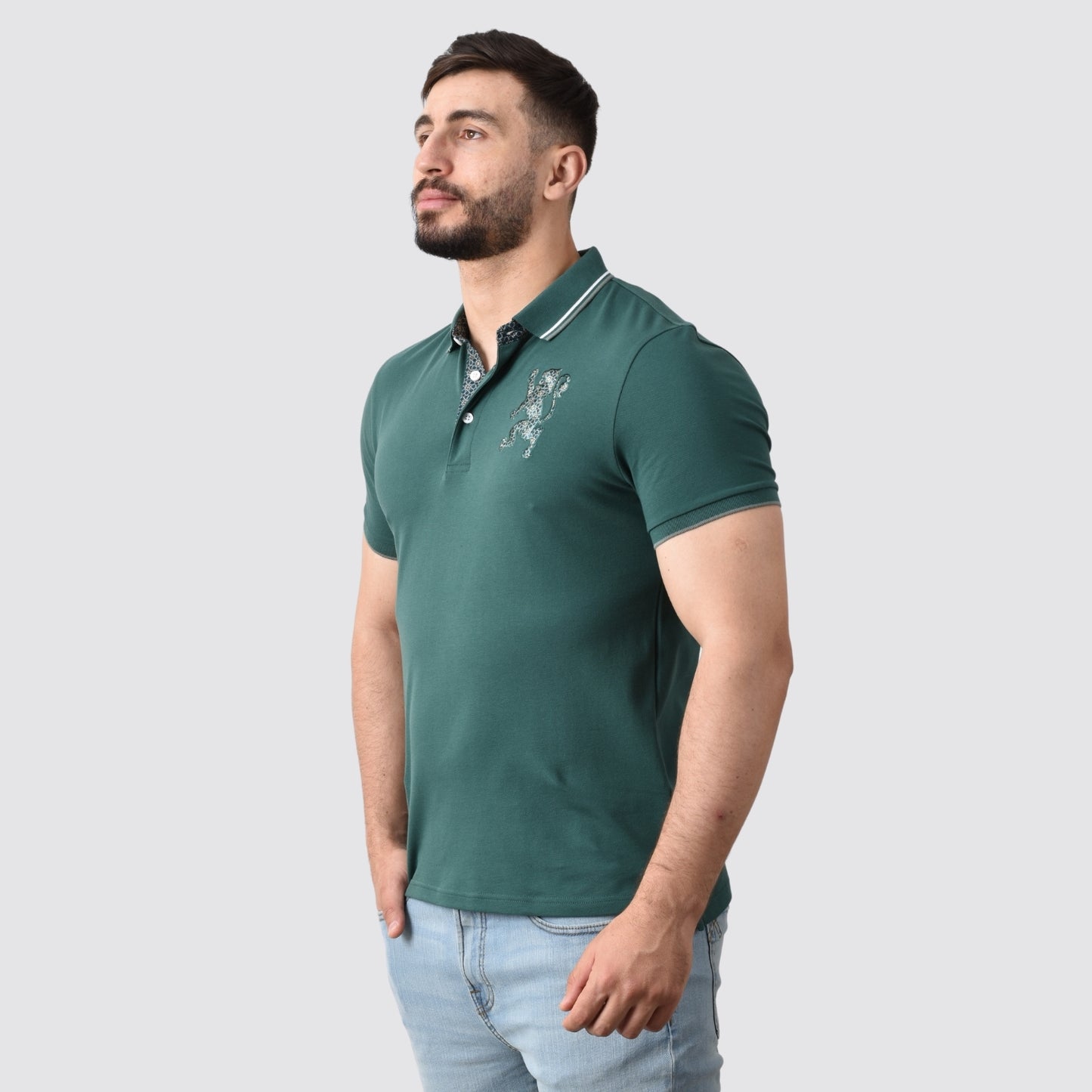 Men's 3D Lion Polo