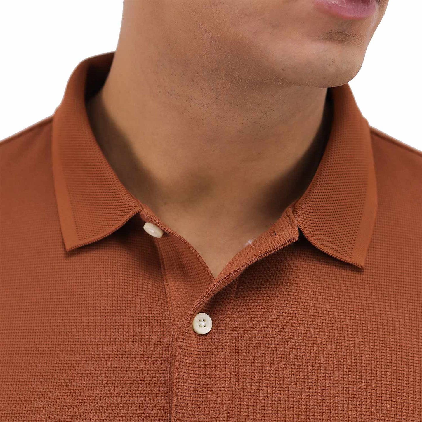 Men's Waffle Polo