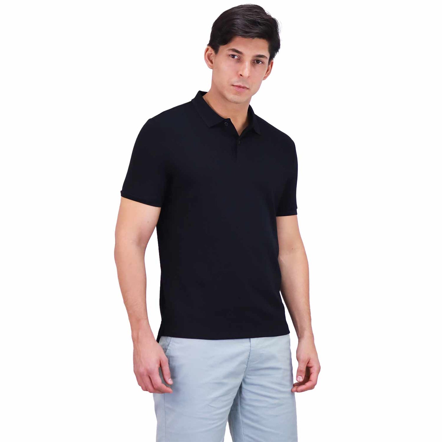 Giordano Men's Waffle Polo-Black