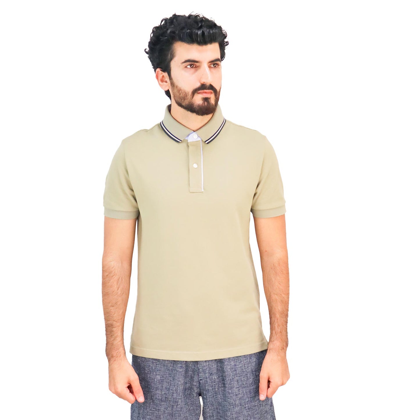 Giordano Men's Solid Polo-Green