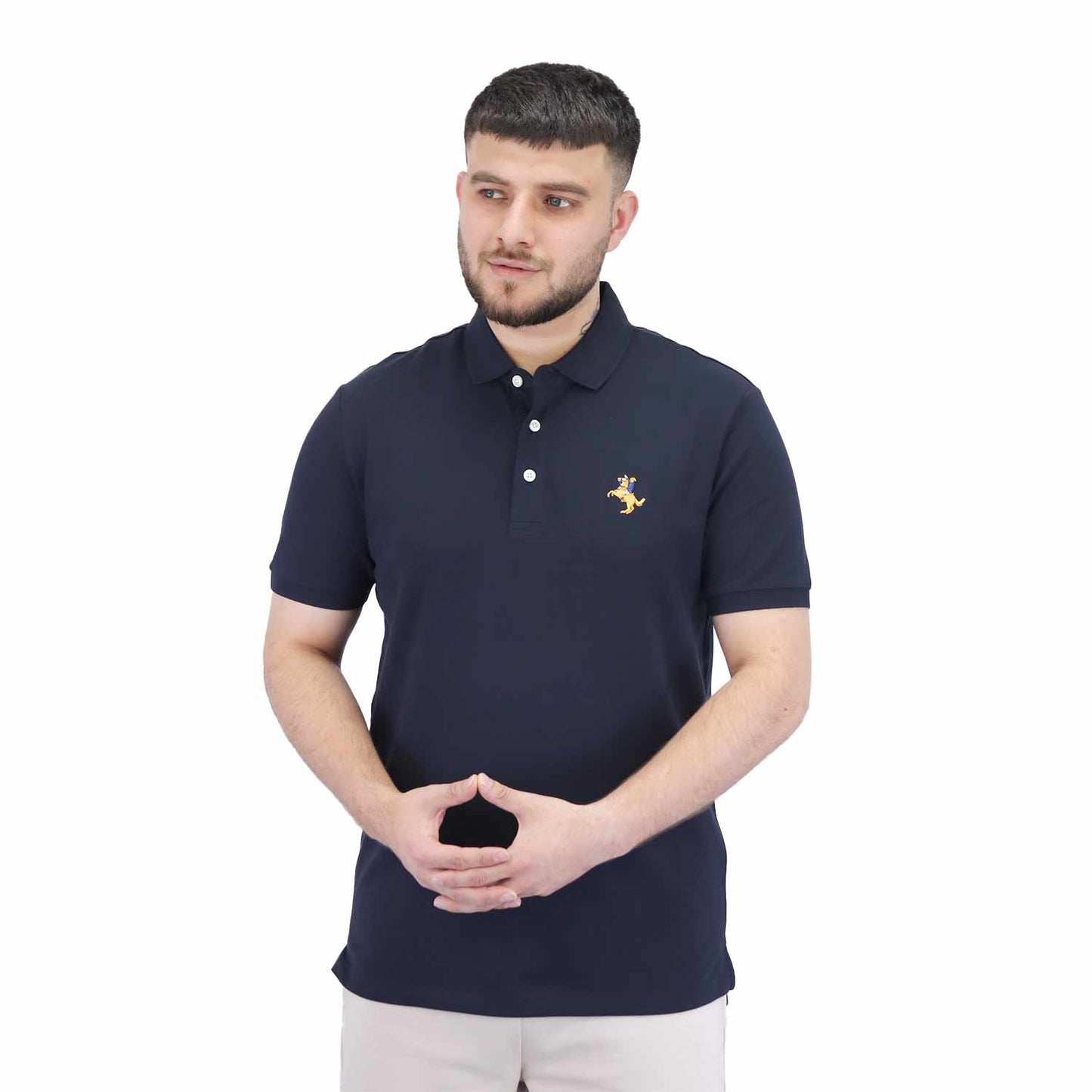 Giordano Men's Bold Polo-Blue