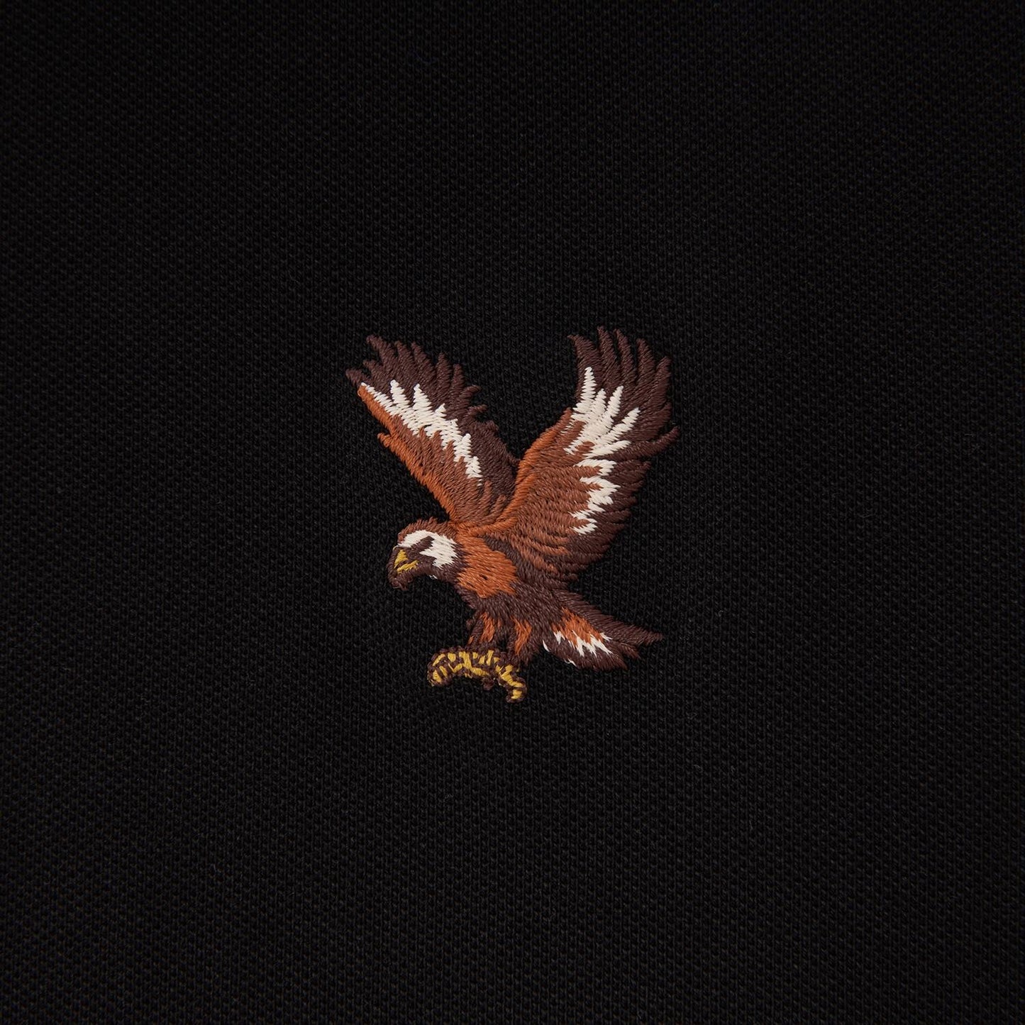 Men's Cotton Lycra Pique Polo - Slim Fit, Eagle Embroidery