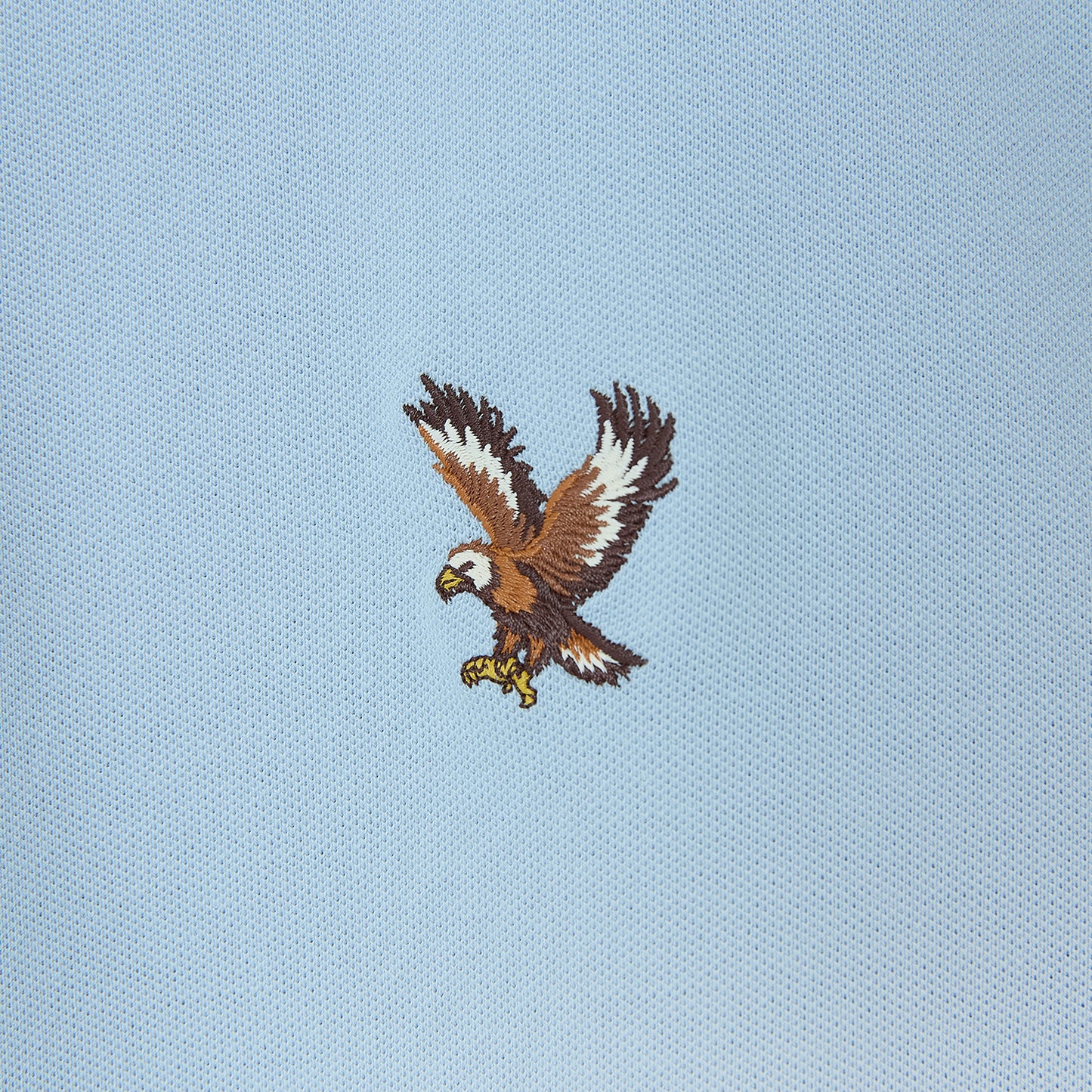 Men's Cotton Lycra Pique Polo - Slim Fit, Eagle Embroidery