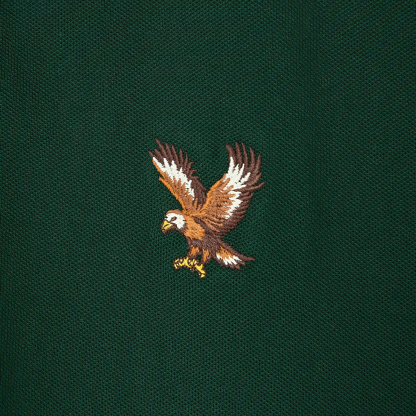 Men's Cotton Lycra Pique Polo - Slim Fit, Eagle Embroidery