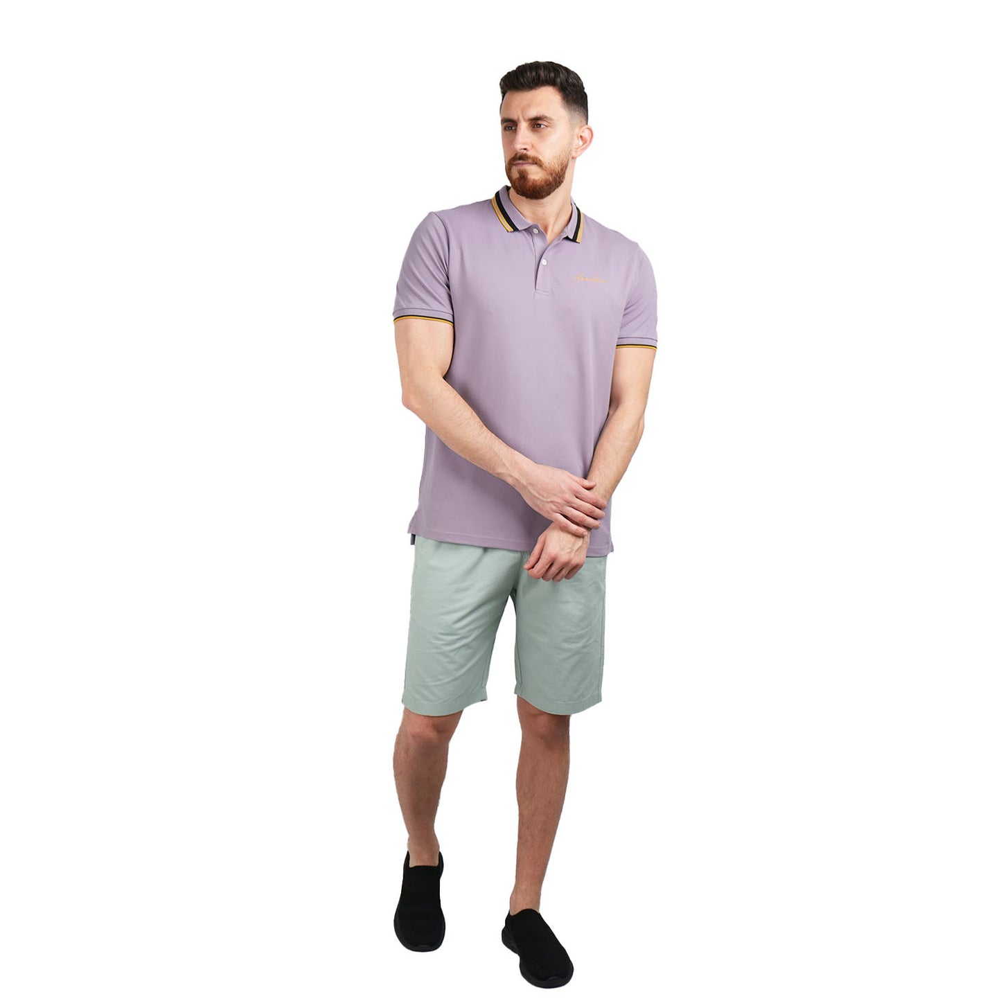 Men's Classic Slim Fit Polo With Signature Embroidery