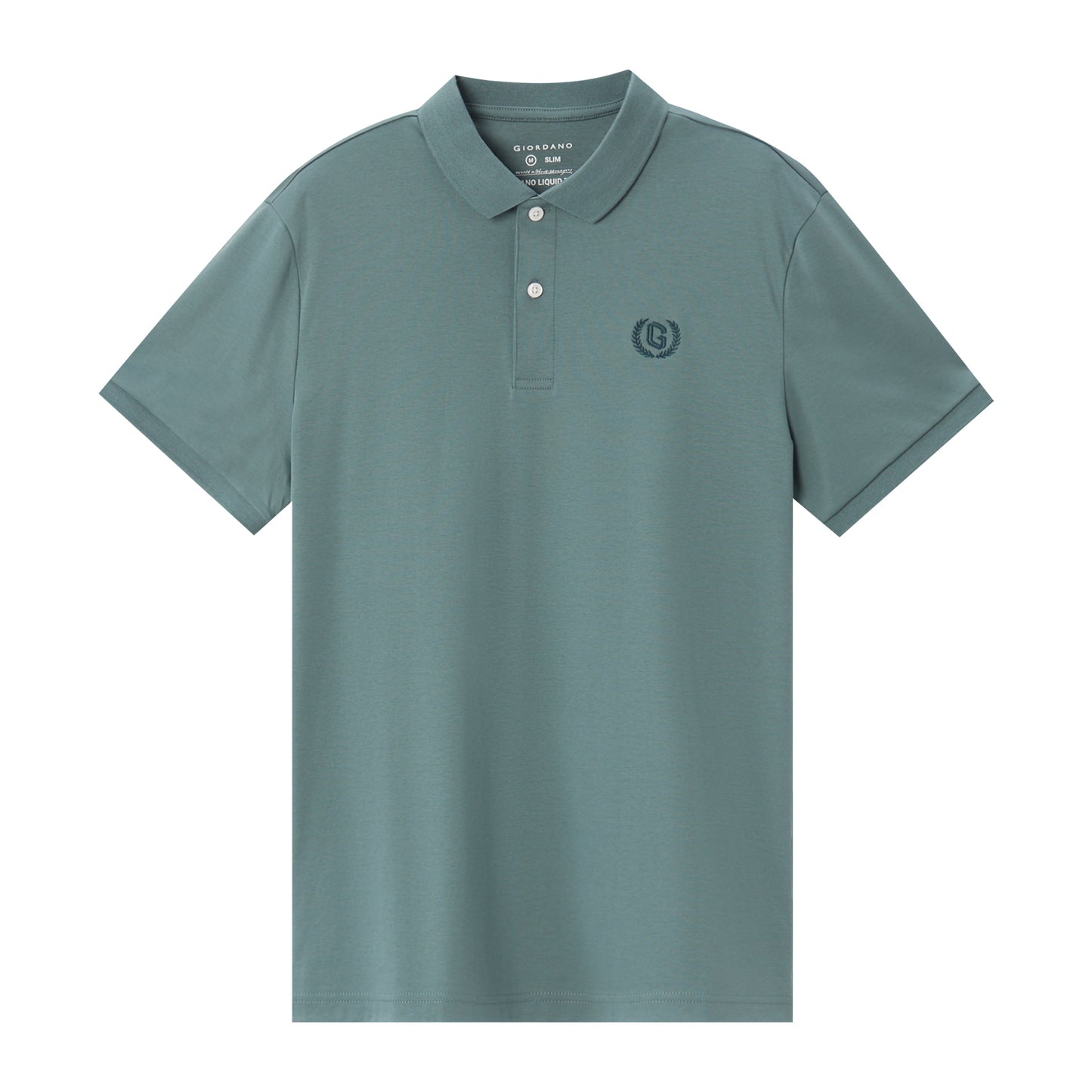 Giordano Men's Slim Fit Liquid Touch Polo-Green