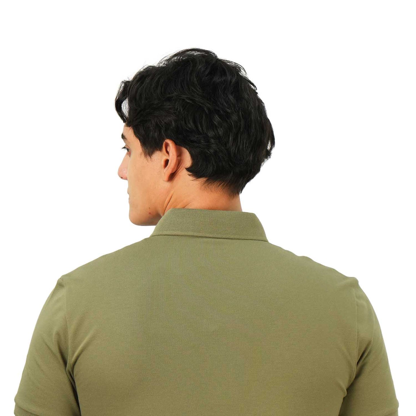 Men's Embroidered Bold Polo - Slim Fit, Cotton Lycra Pique