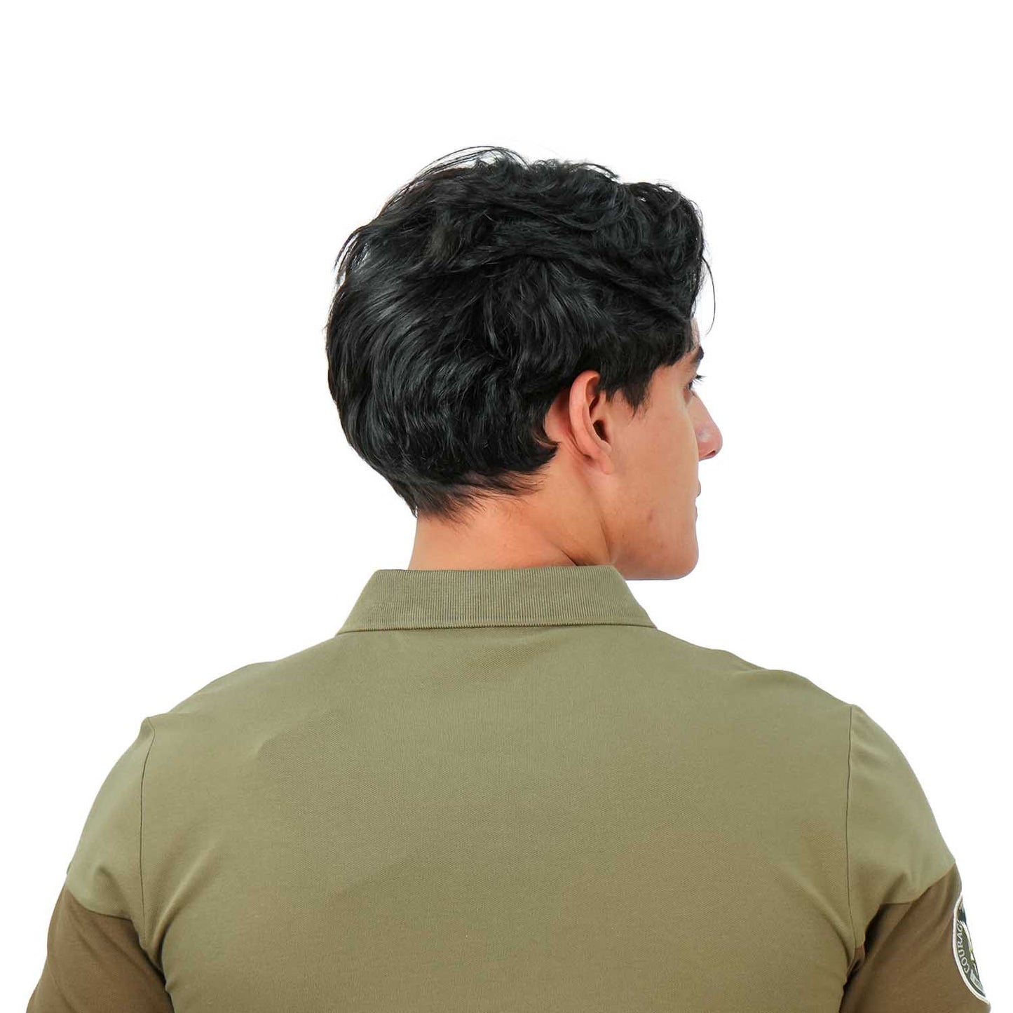 Men's Embroidered Bold Polo - Slim Fit, Cotton Lycra Pique
