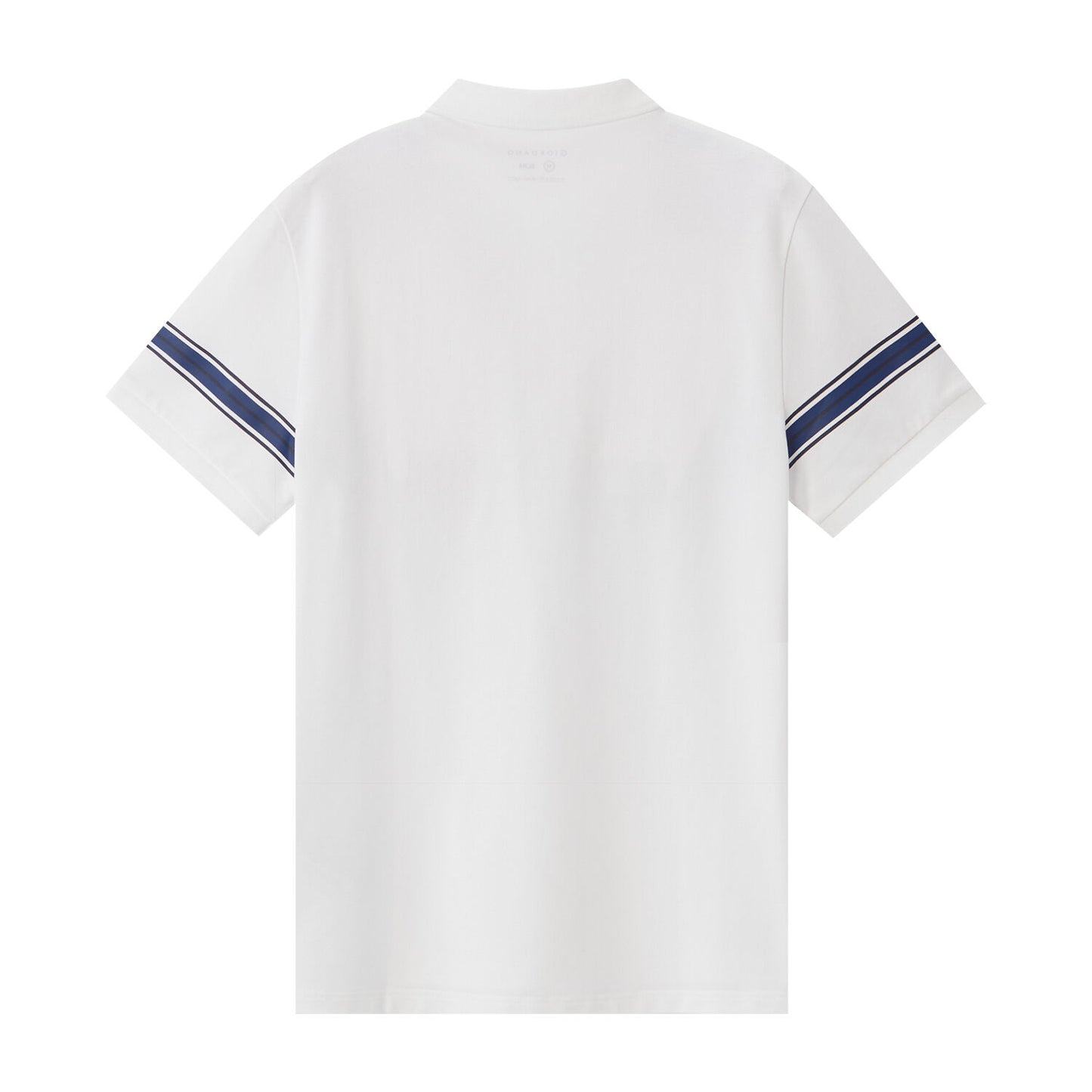 Men's Embroidered Bold Polo - Slim Fit, Cotton Lycra Pique