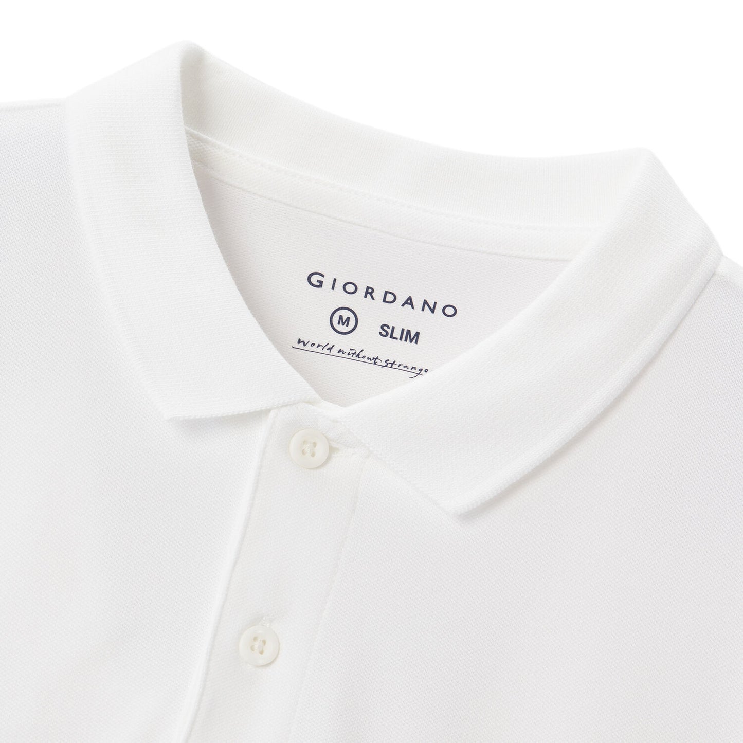 Men's Embroidered Bold Polo - Slim Fit, Cotton Lycra Pique