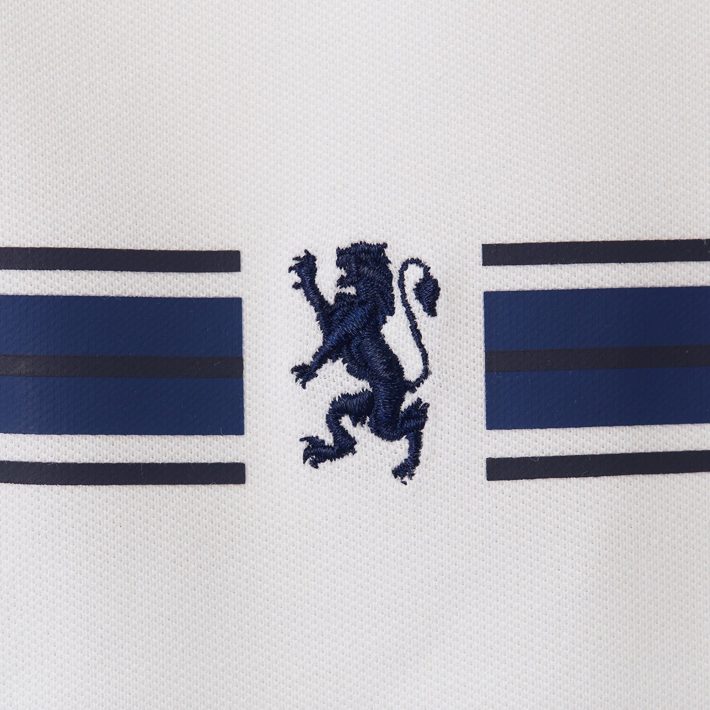 Men's Embroidered Bold Polo - Slim Fit, Cotton Lycra Pique