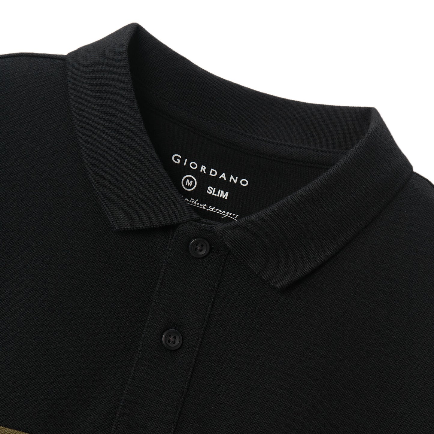 Men's Embroidered Bold Polo - Slim Fit, Cotton Lycra Pique