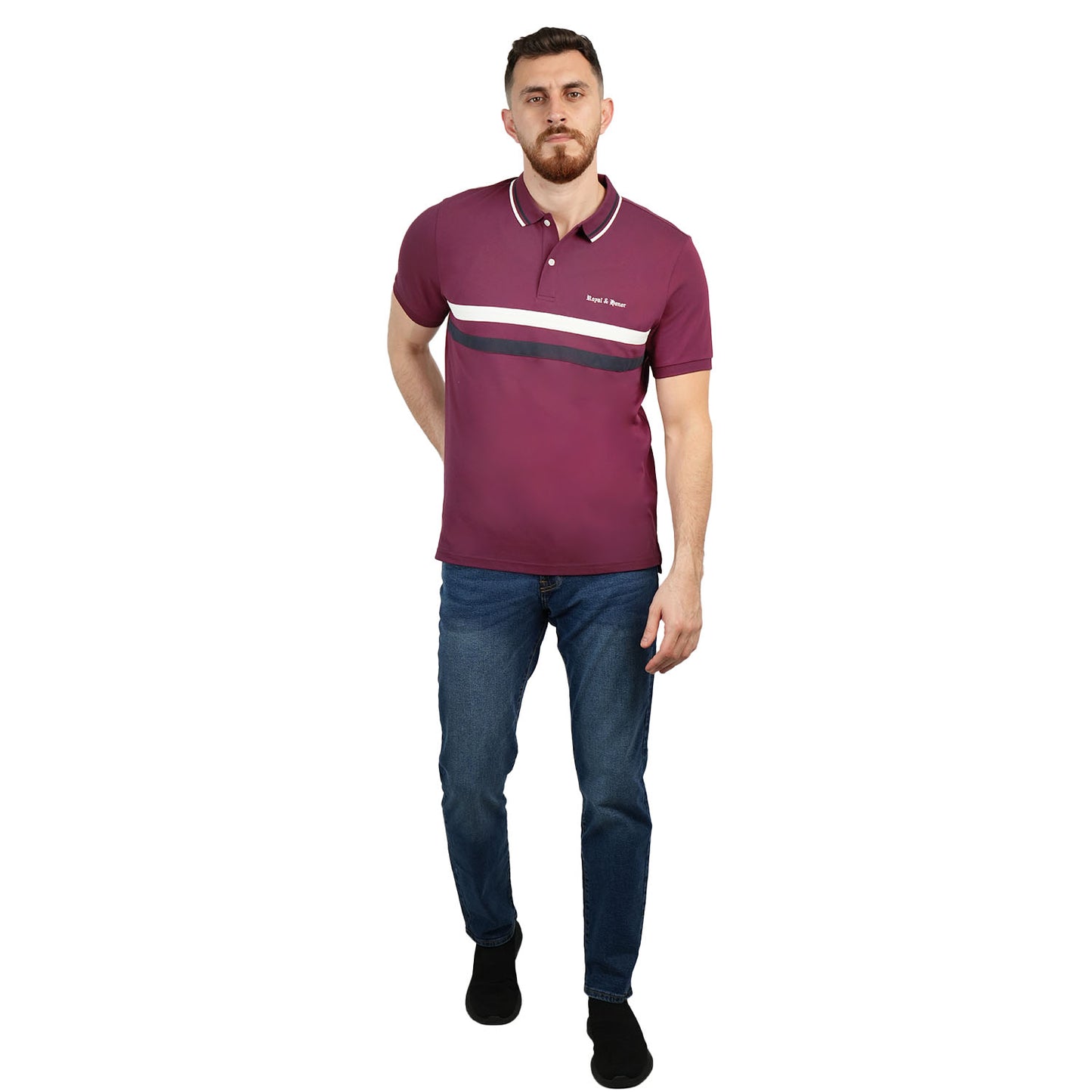 Men's Slim Fit Polo - Union Jack Embroidery