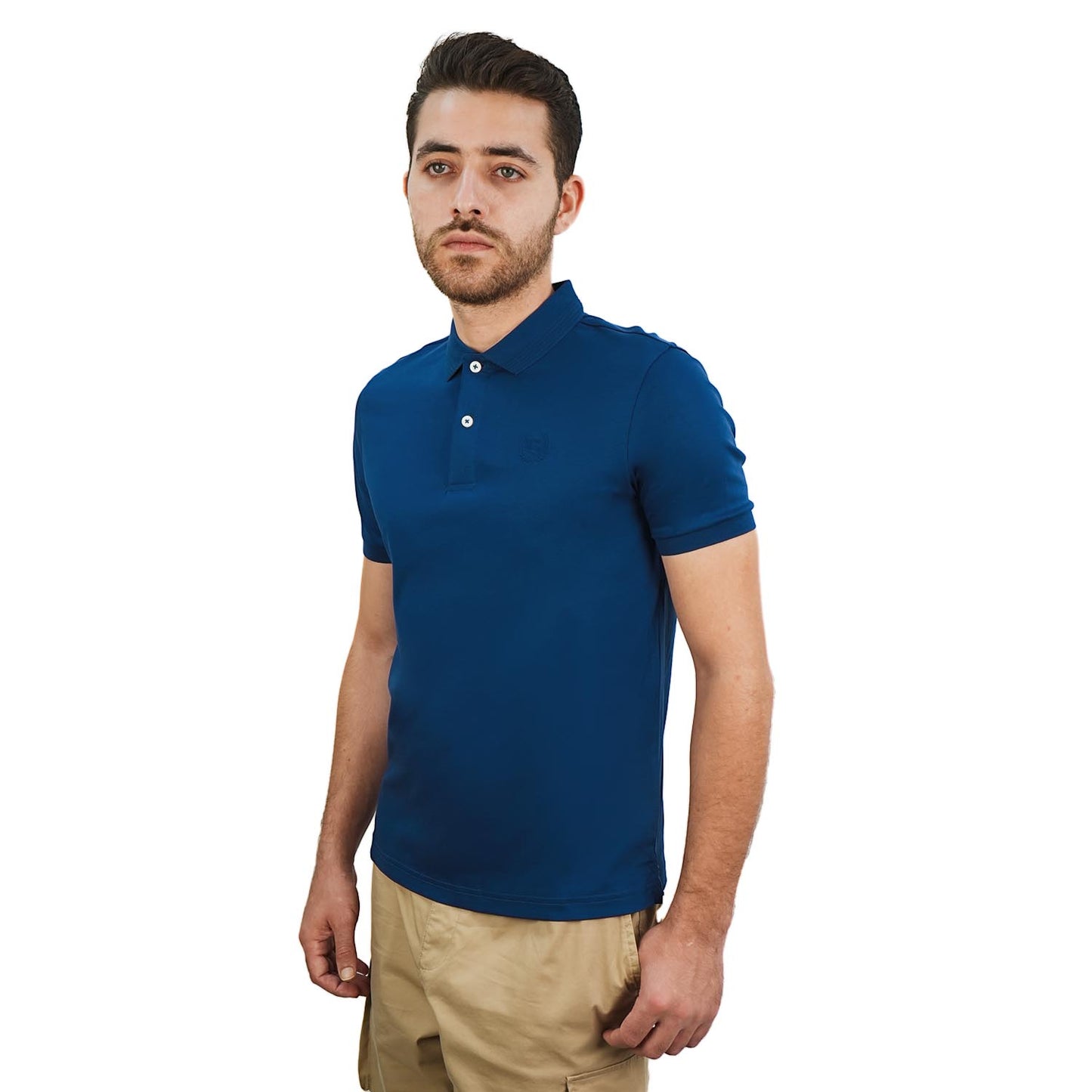 Men's Classic Liquid Touch Polo: 100% Cotton, Regular Fit, Embroidered