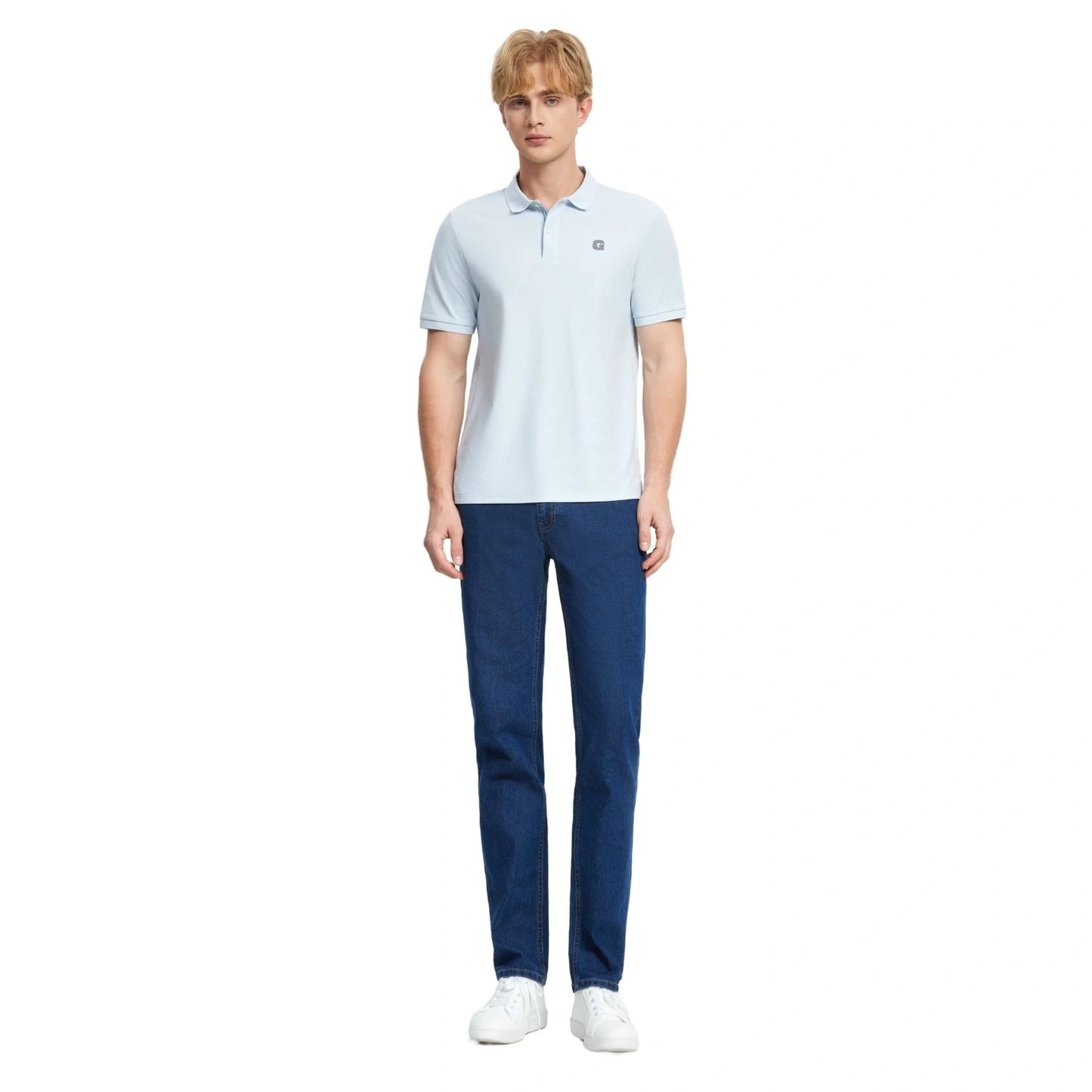 Men's Cotton Blend Pique Knit Short Sleeve Polo