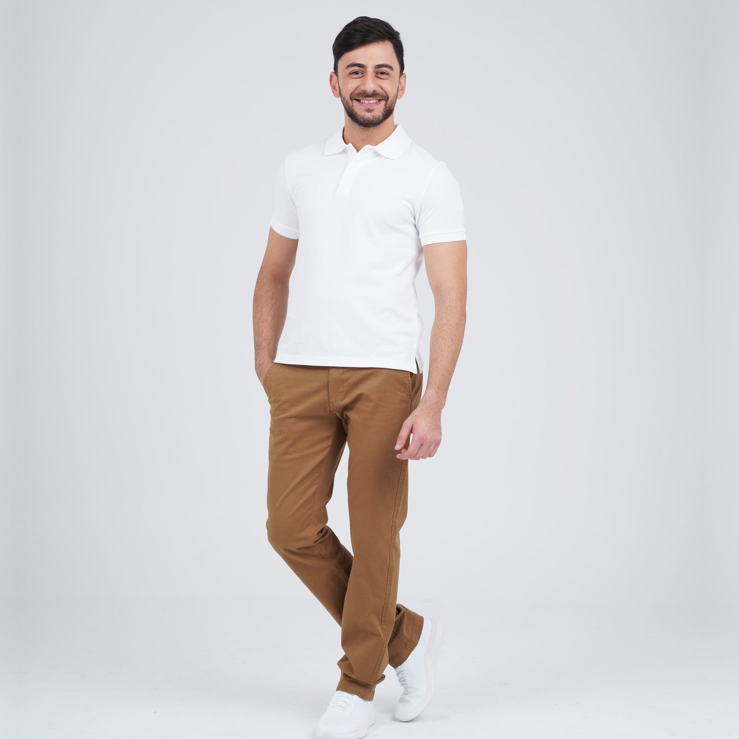 Men Solid Performance Polo