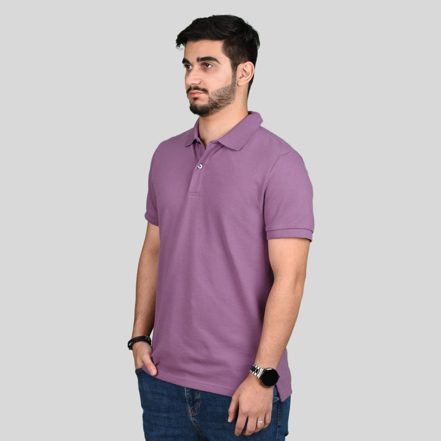 Men Solid Performance Polo