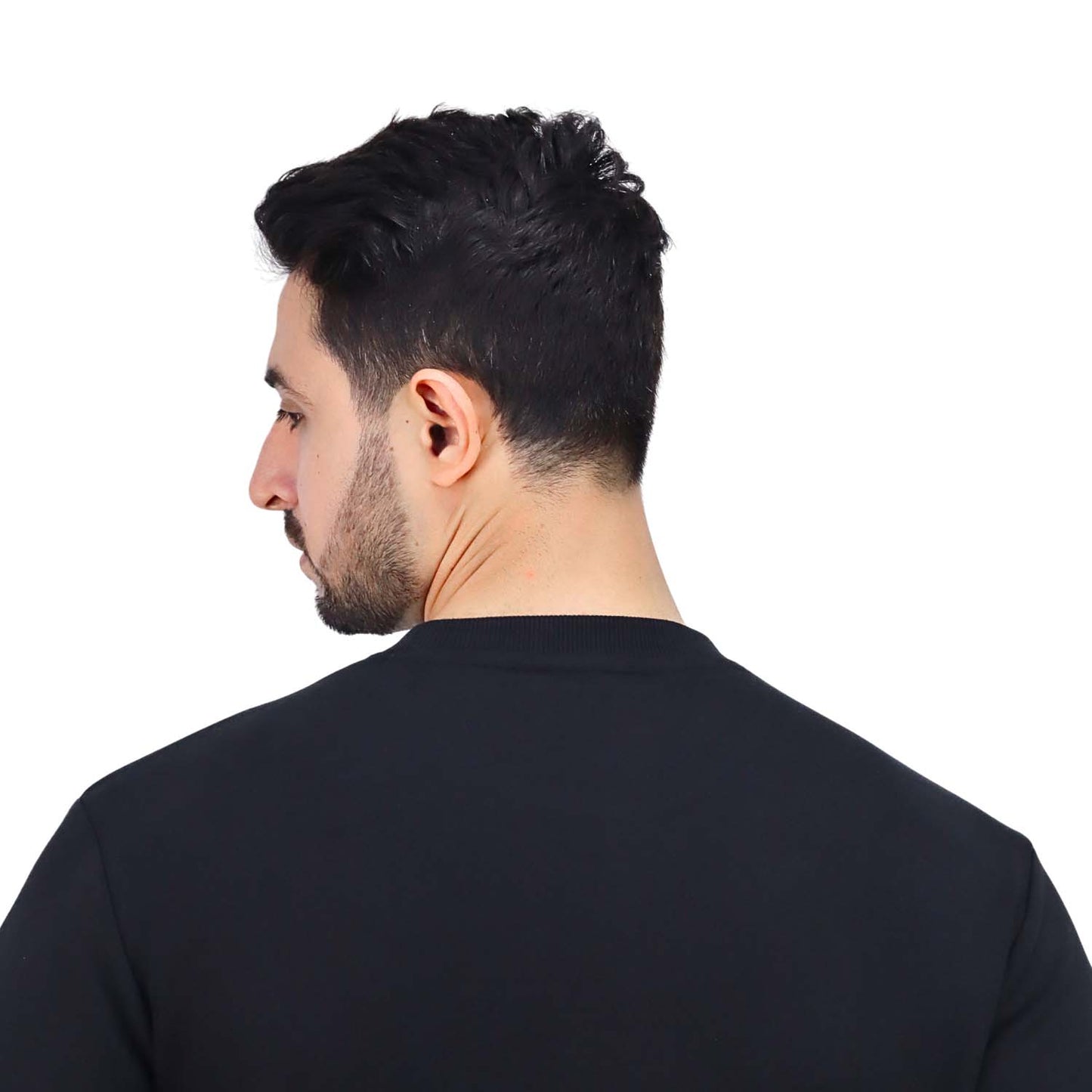 Men’S Cotton Polyester French Terry Crew Neck Sweatshirt