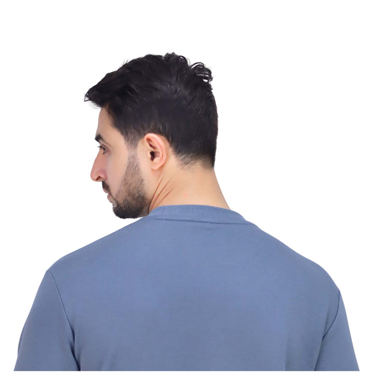 Men's Cotton Polyester French Terry Crew Neck Sweatshirt