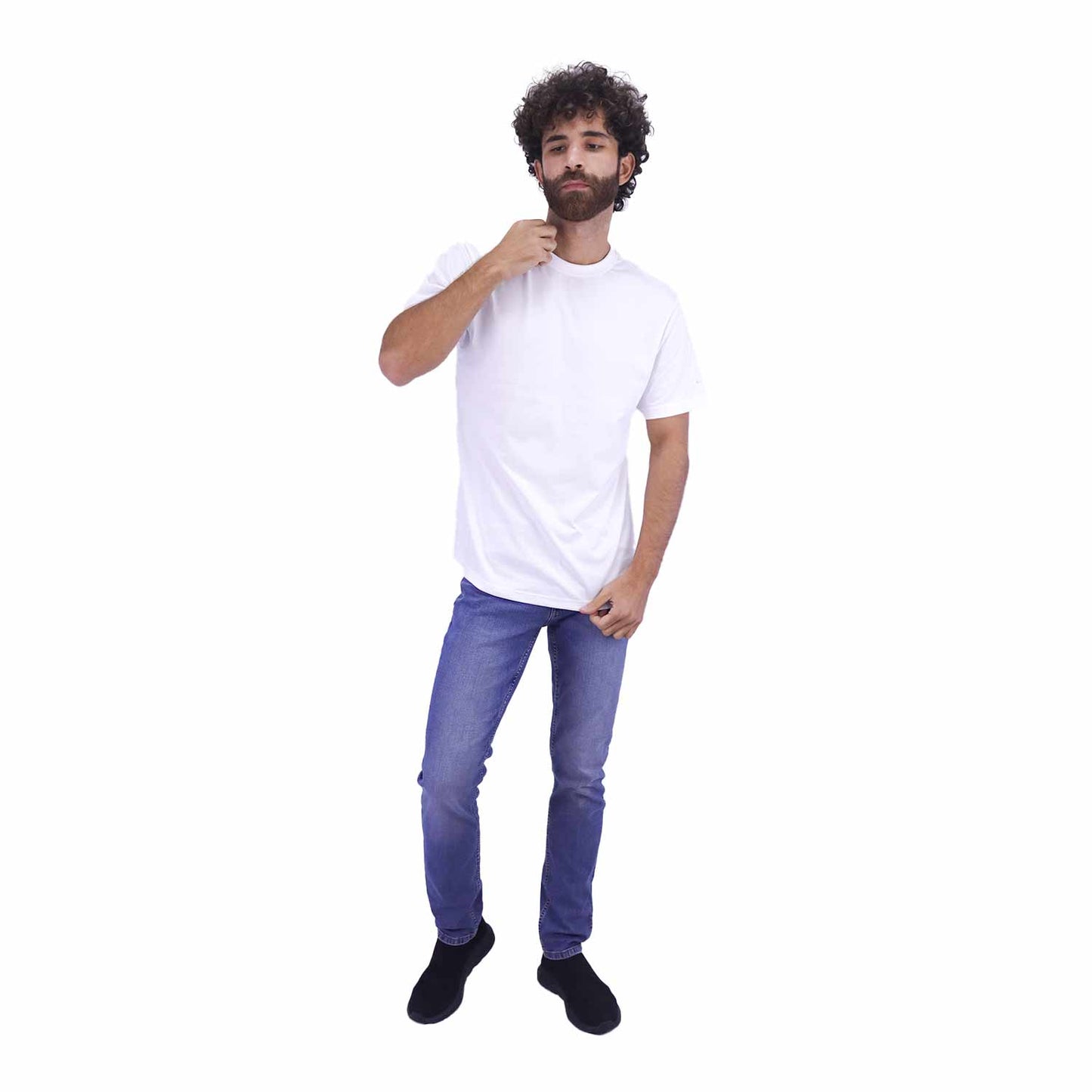 Men's Cotton Jersey Crew Neck Slim Fit Tee