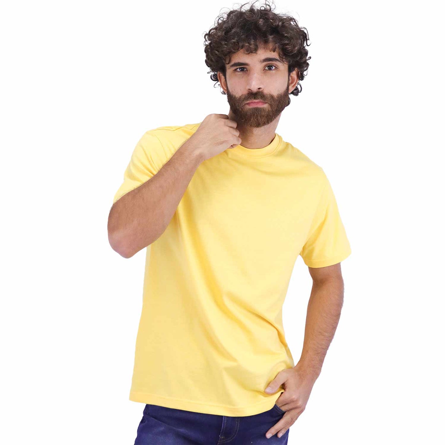 Men's Cotton Jersey Crew Neck Slim Fit Tee